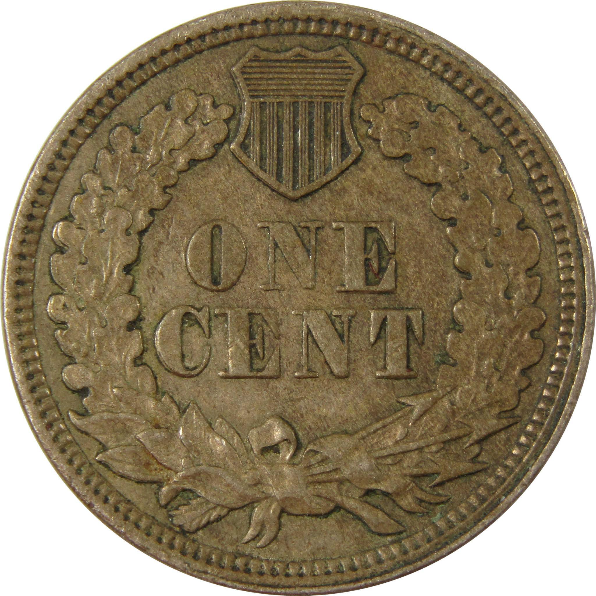 1863 Indian Head Cent XF EF Extremely Fine Details Penny SKU:CP1226
