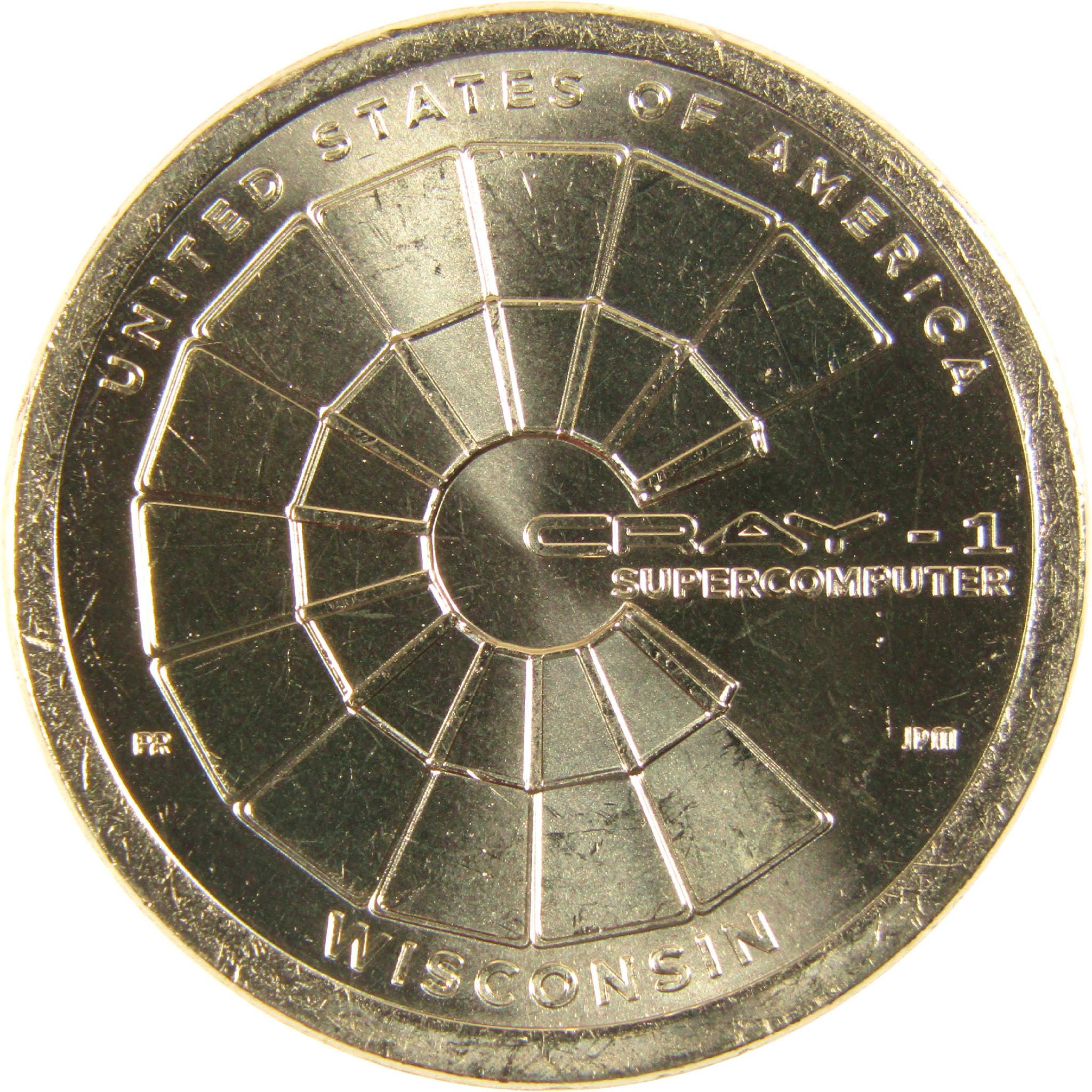 2026 P Wisconsin Cray-1 Supercomputer Innovation Dollar Uncirculated