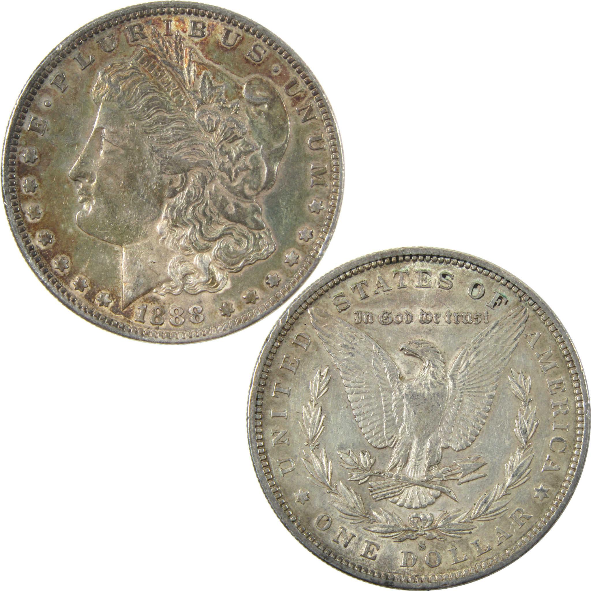 1888 S Morgan Dollar Borderline Uncirculated Silver $1 Coin SKU:I14153 - Morgan coin - Morgan silver dollar - Morgan silver dollar for sale - Profile Coins & Collectibles