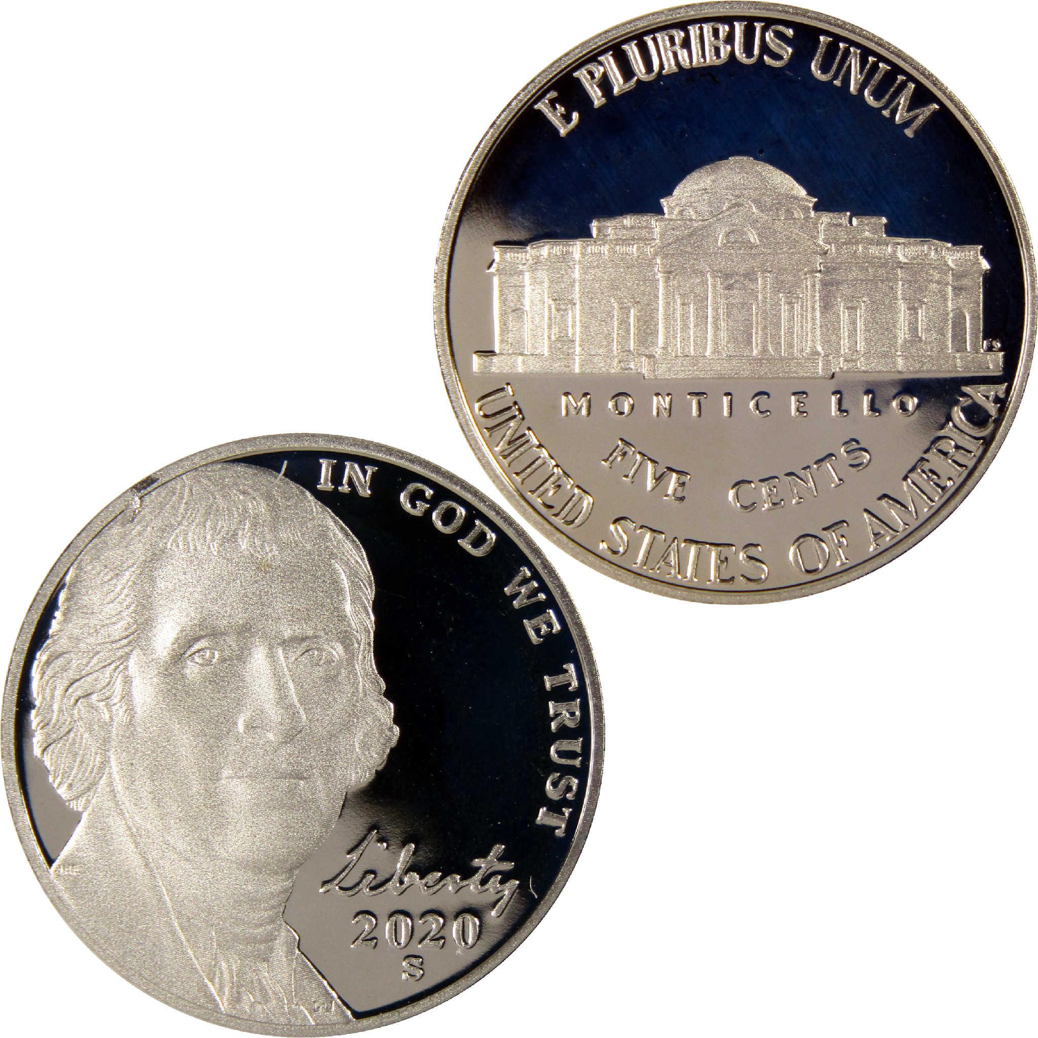 2020 S Jefferson Nickel Choice Proof 5c Coin