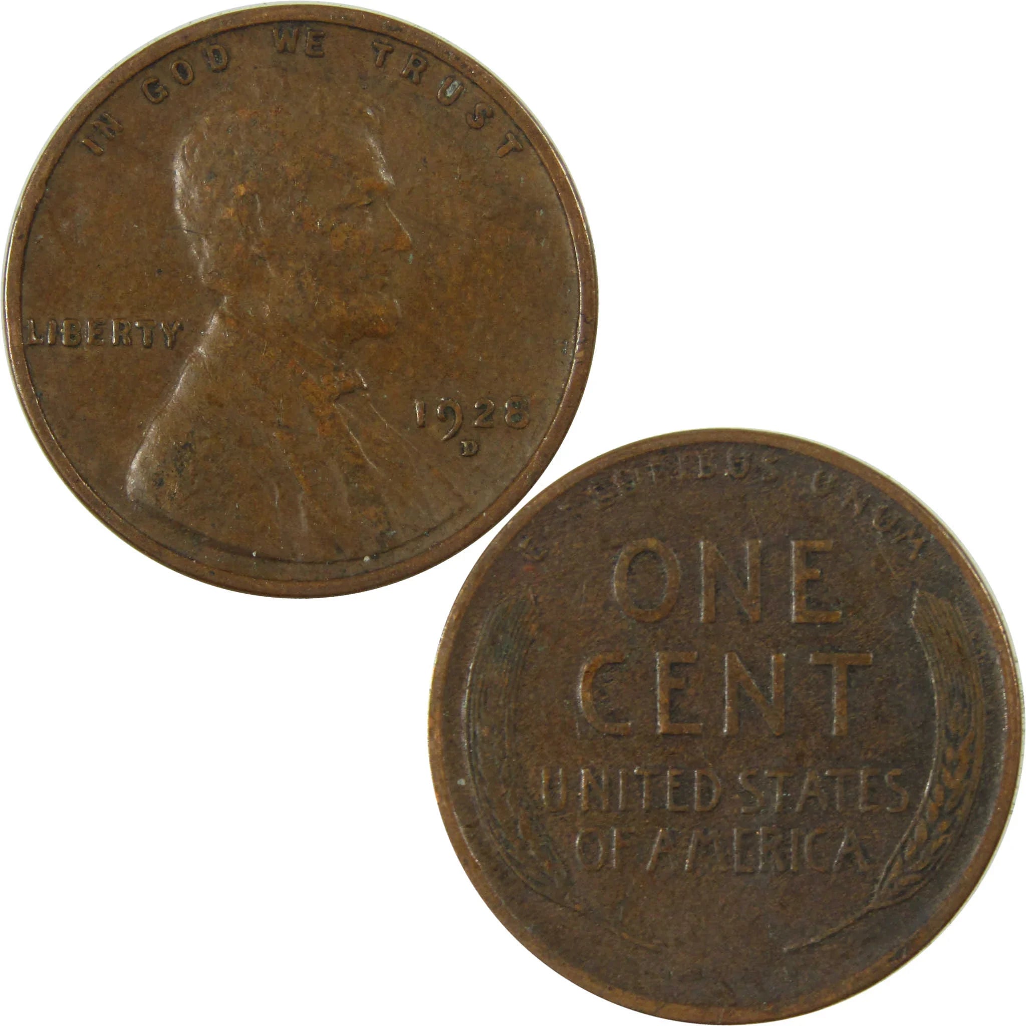 1928 D Lincoln Wheat Cent VF Very Fine Penny 1c Coin SKU:I27616