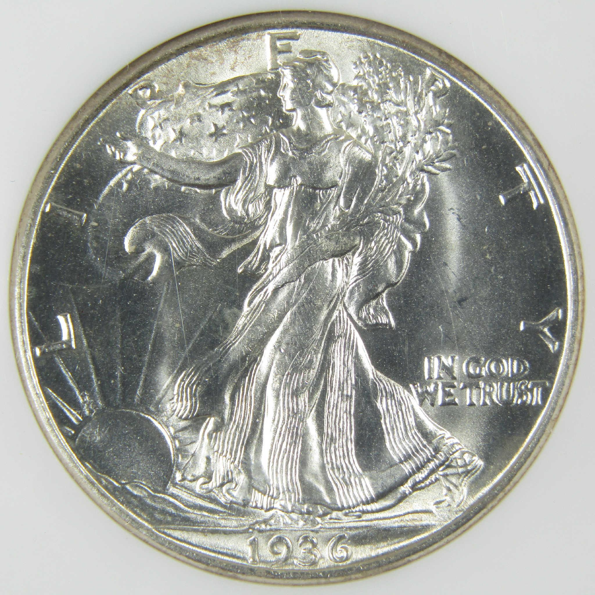 1936 D Liberty Walking Silver Half Dollar MS 65 NGC Uncirculated