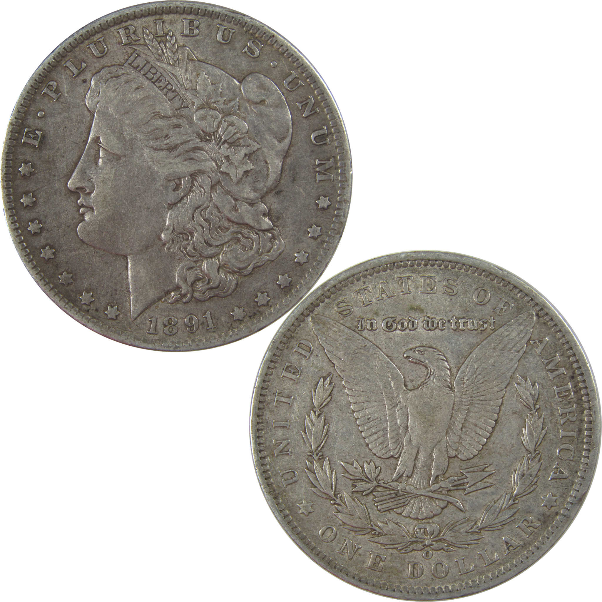 1891 O Morgan Dollar XF EF Extremely Fine Silver $1 Coin SKU:CPC1171 - Morgan coin - Morgan silver dollar - Morgan silver dollar for sale - Profile Coins & Collectibles