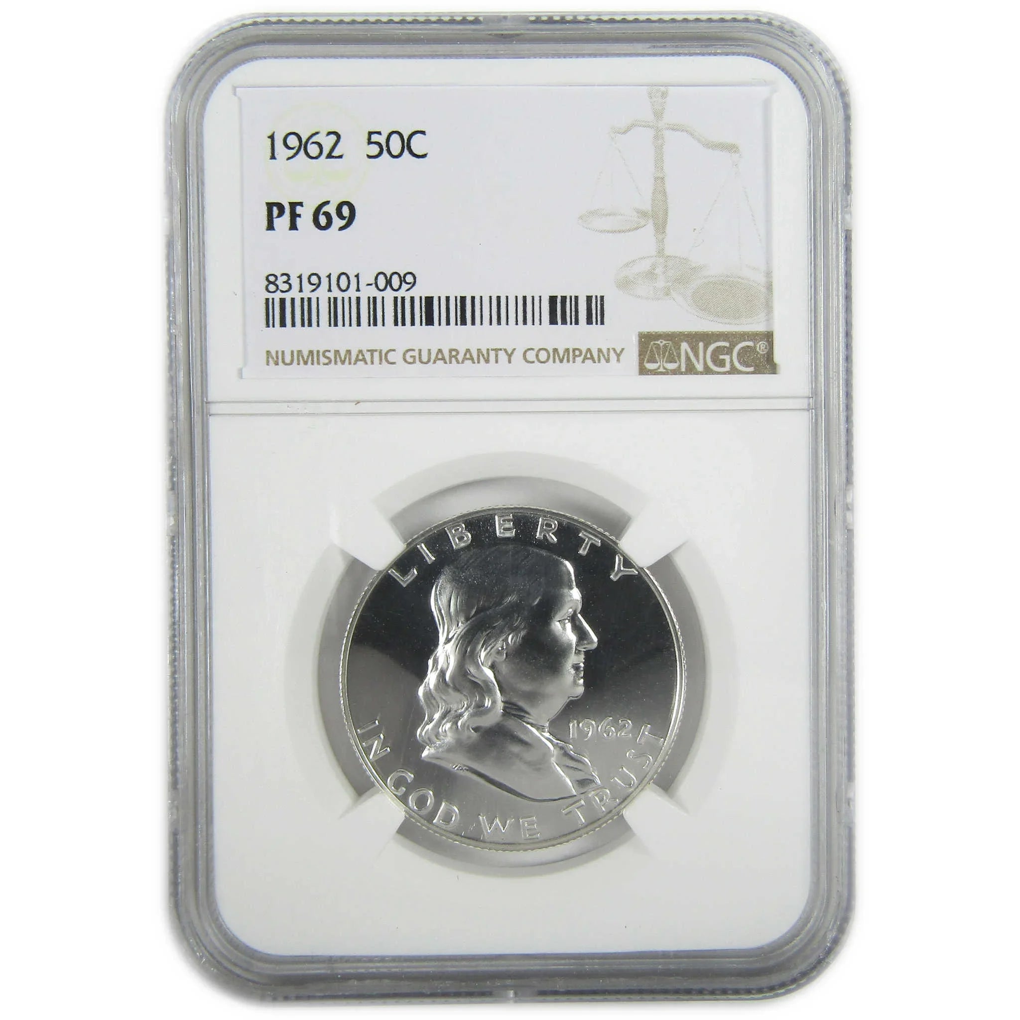 1962 Franklin Silver Half Dollar PF 69 NGC Proof 50c Coin SKU:I27418