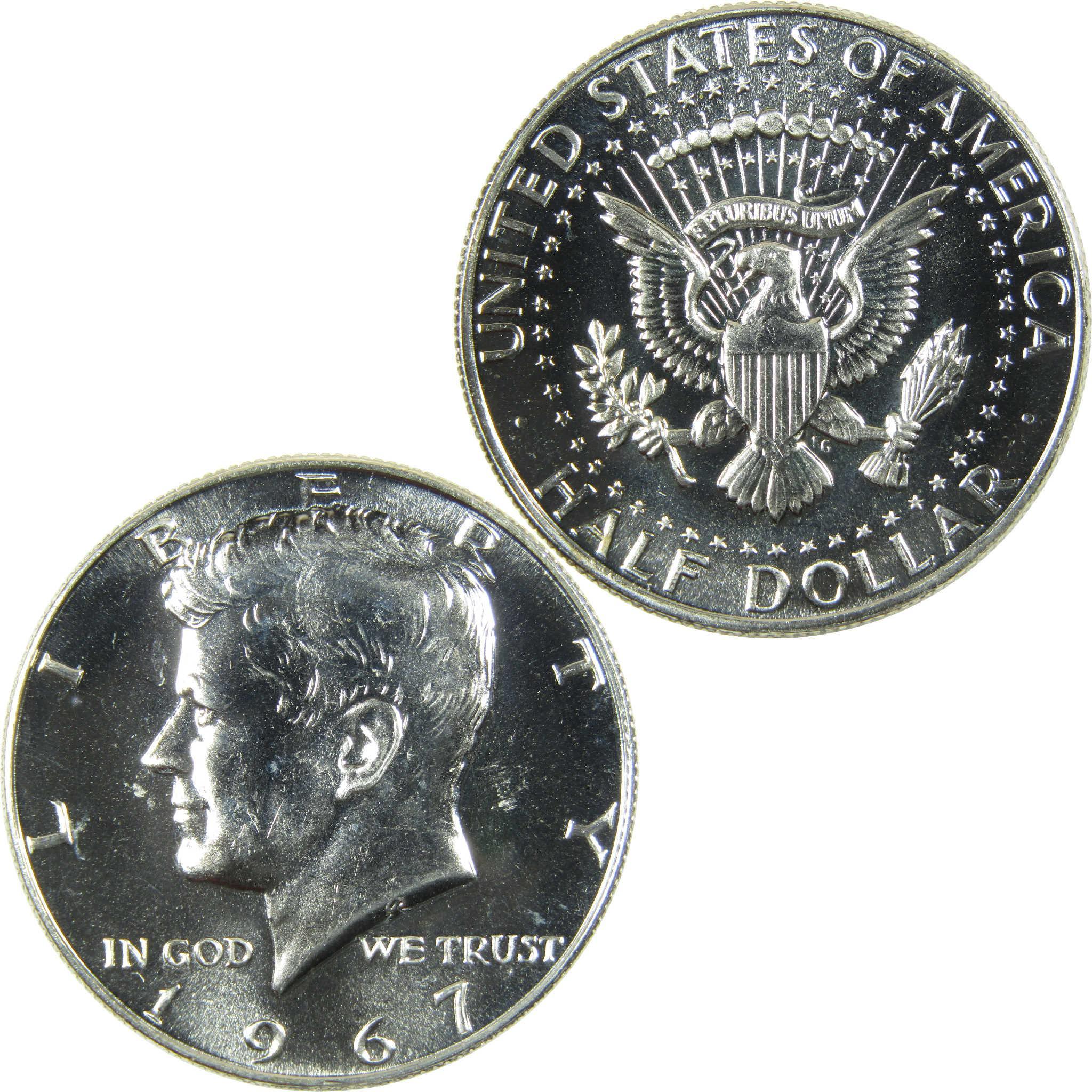 1967 SMS Kennedy Silver Half Dollar Uncirculated Mint State 50c Coin