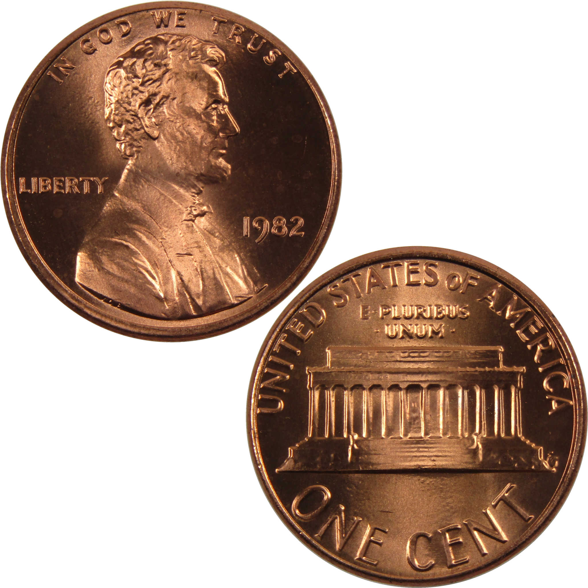 1982 Small Date Lincoln Memorial Cent BU Uncirculated Penny 1c Coin