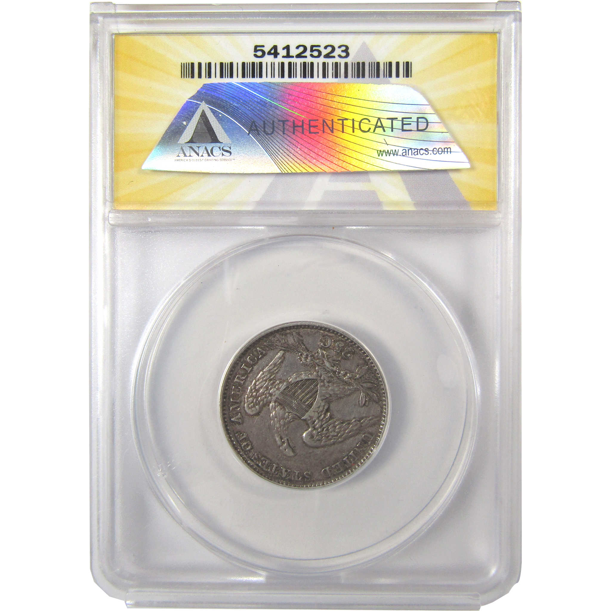 1834 Capped Bust Silver Quarter AU 50 ANACS 25c Coin SKU:I24406