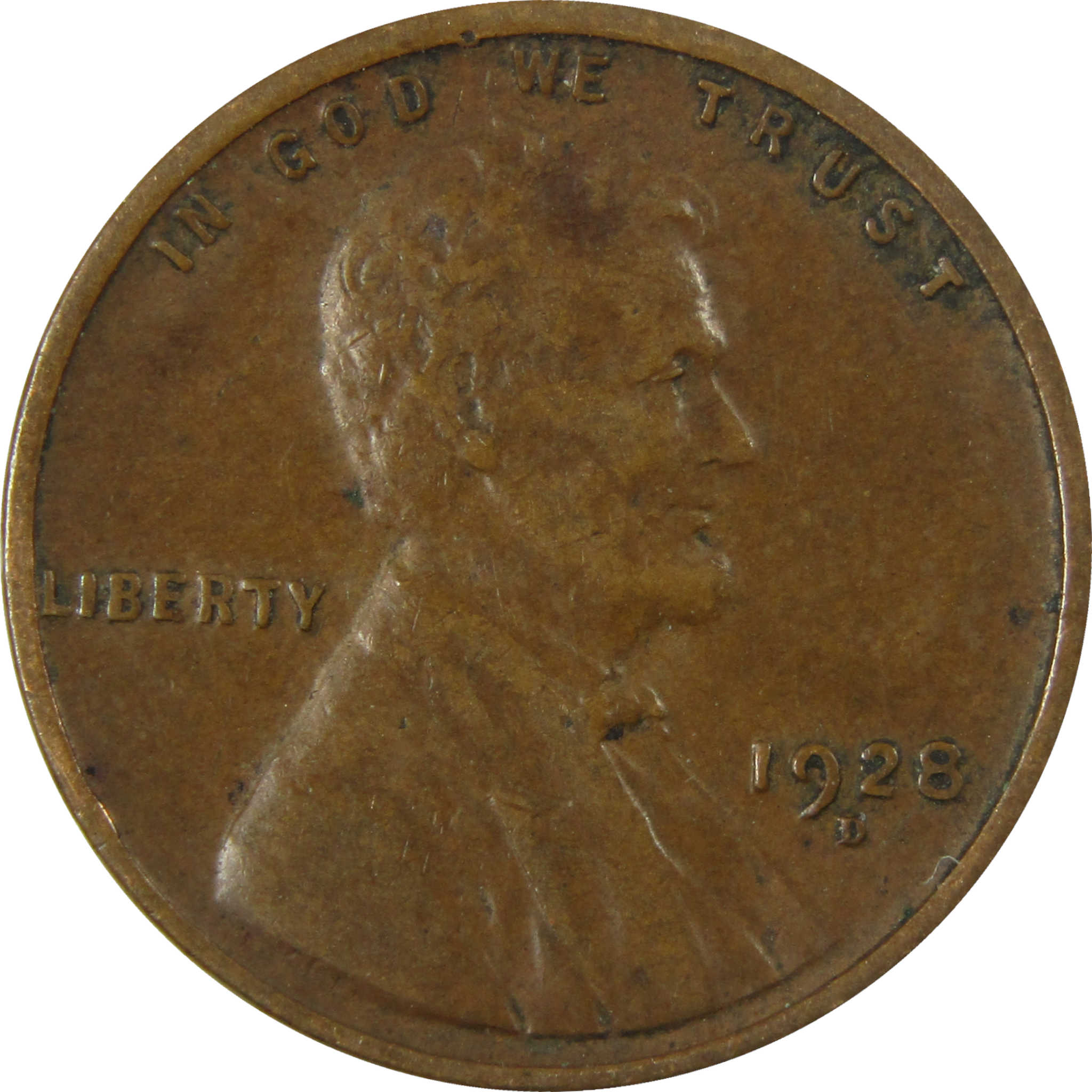 1928 D Lincoln Wheat Cent VF Very Fine Penny 1c Coin SKU:I27583