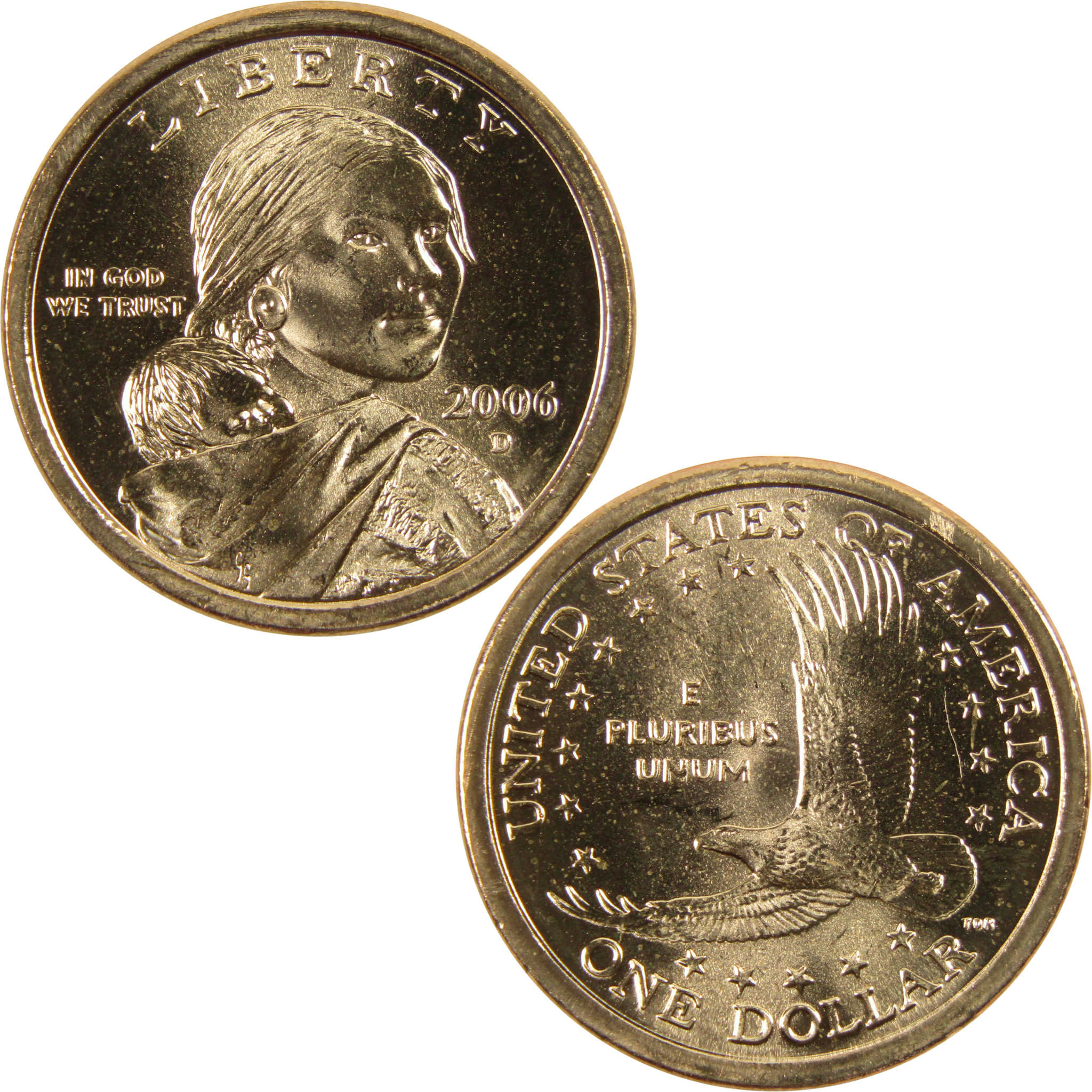 2006 D Sacagawea Native American Dollar BU Uncirculated $1 Coin