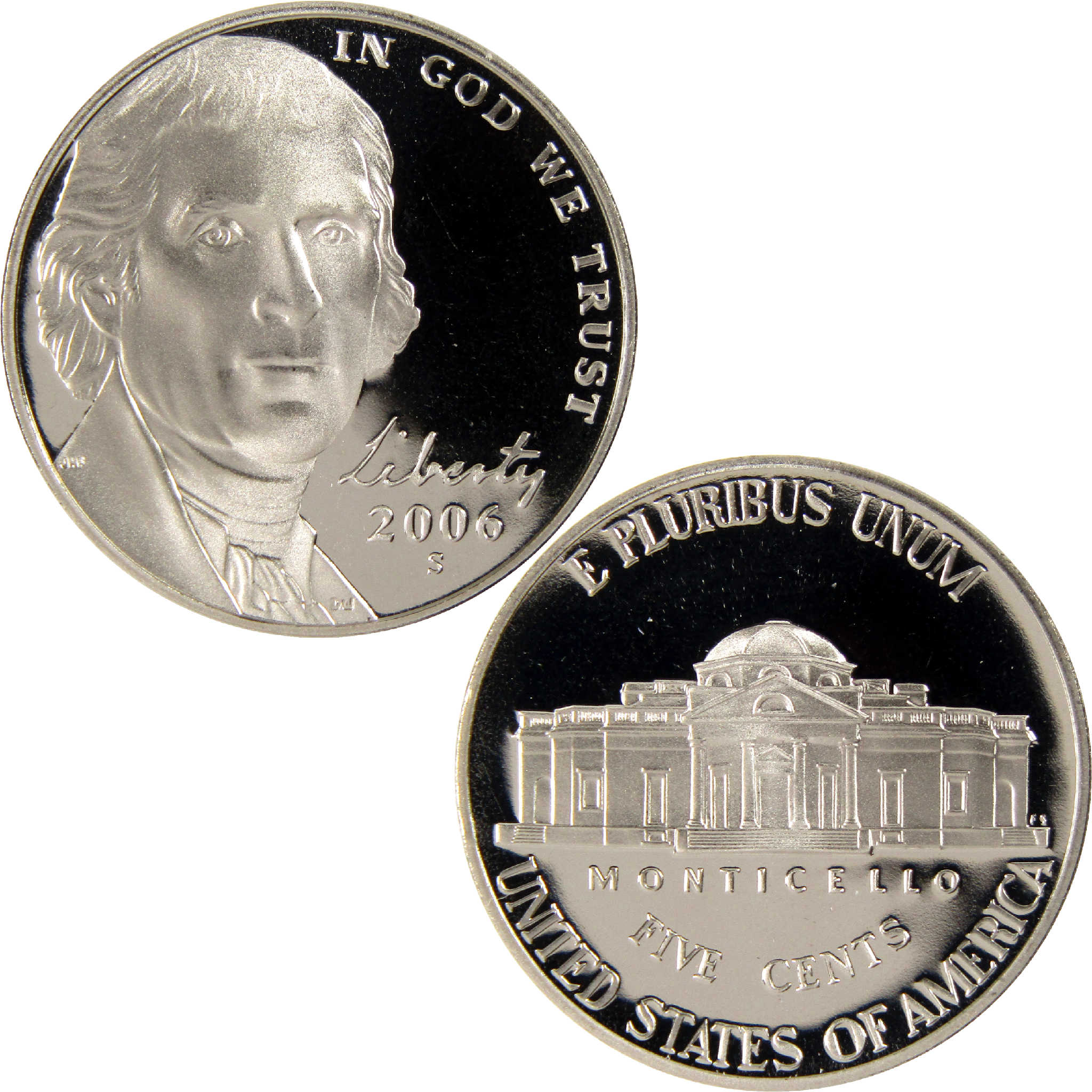 2006 S Jefferson Nickel Choice Proof 5c Coin