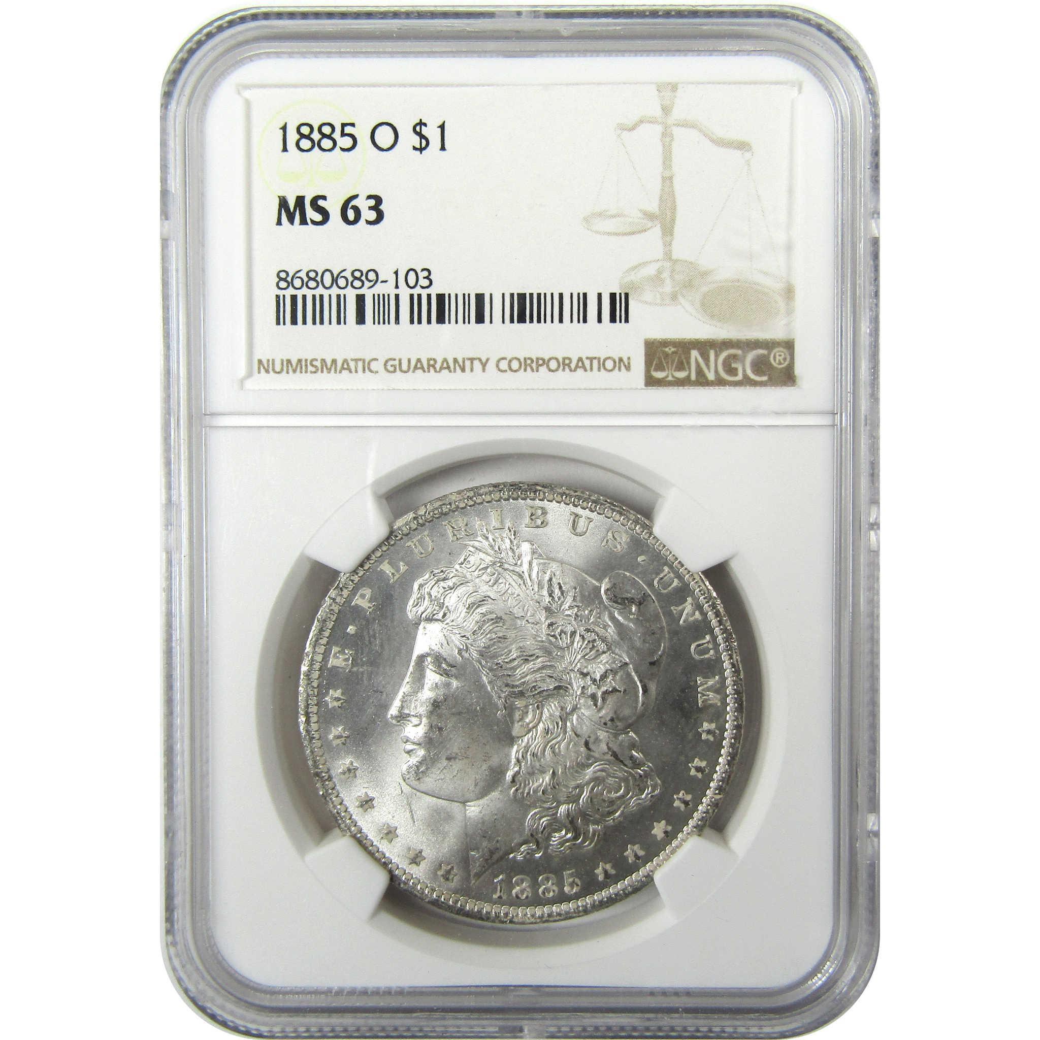 1885 O Morgan Silver Dollar MS 63 NGC Uncirculated $1 Coin SKU:I25918 - Morgan coin - Morgan silver dollar - Morgan silver dollar for sale - Profile Coins & Collectibles