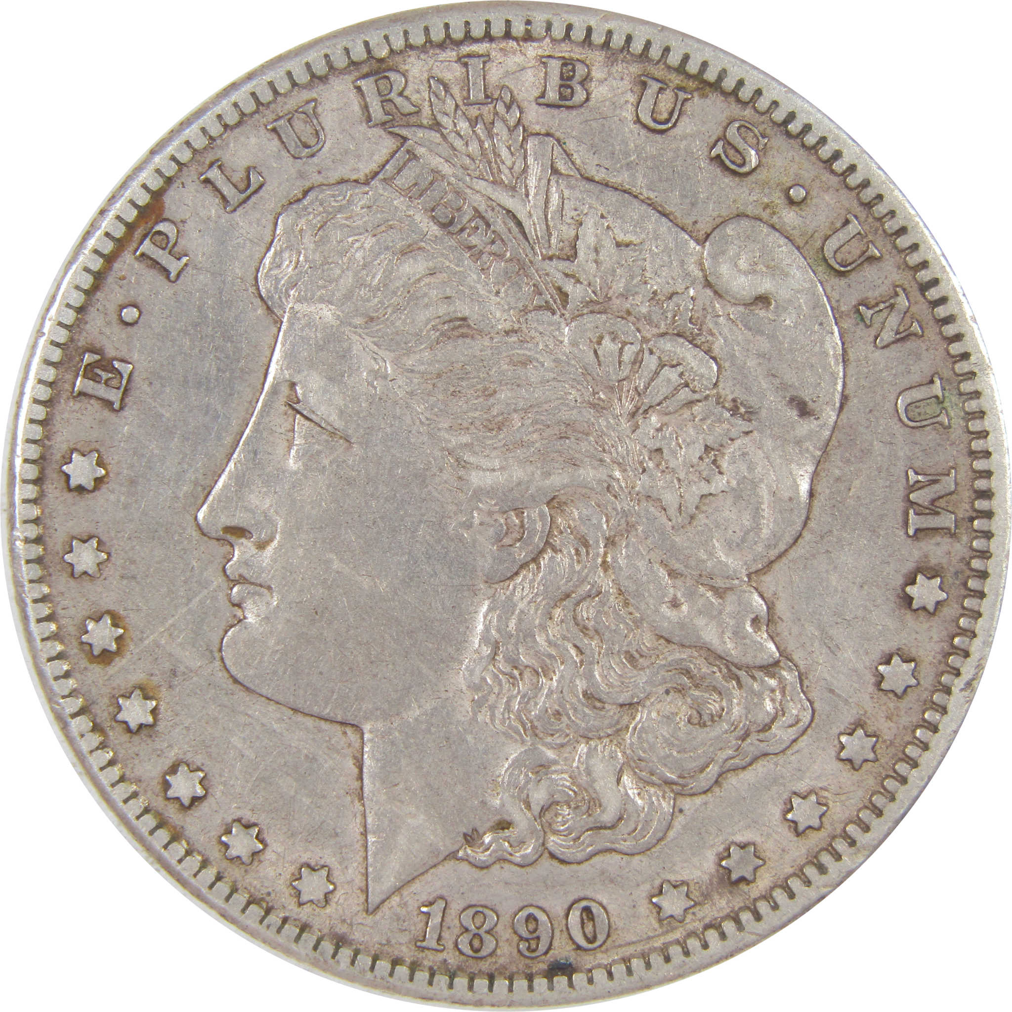 1890 CC Morgan Dollar XF EF Extremely Fine Silver $1 Coin SKU:I18784 - Morgan coin - Morgan silver dollar - Morgan silver dollar for sale - Profile Coins & Collectibles