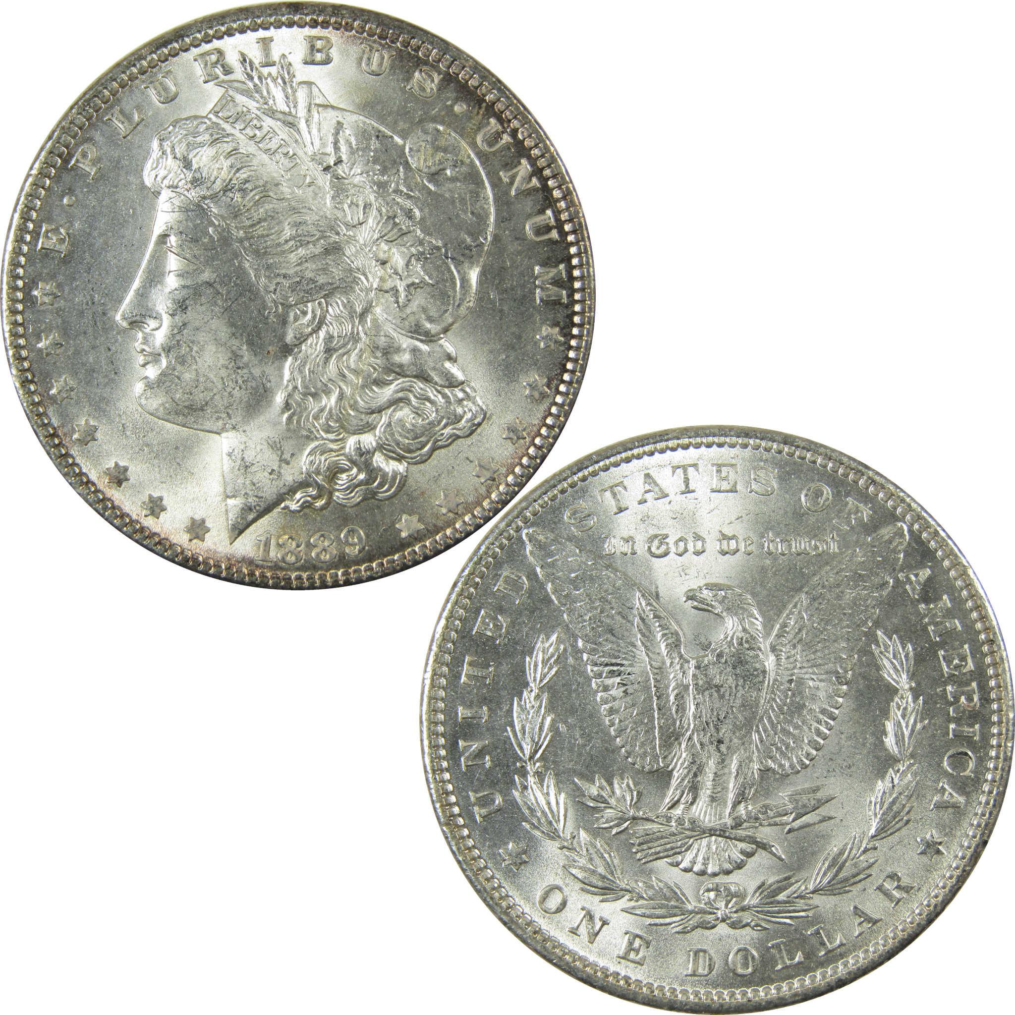 1889 Morgan Silver Dollar Uncirculated Details $1 Coin SKU:I27517 - Morgan coin - Morgan silver dollar - Morgan silver dollar for sale - Profile Coins & Collectibles