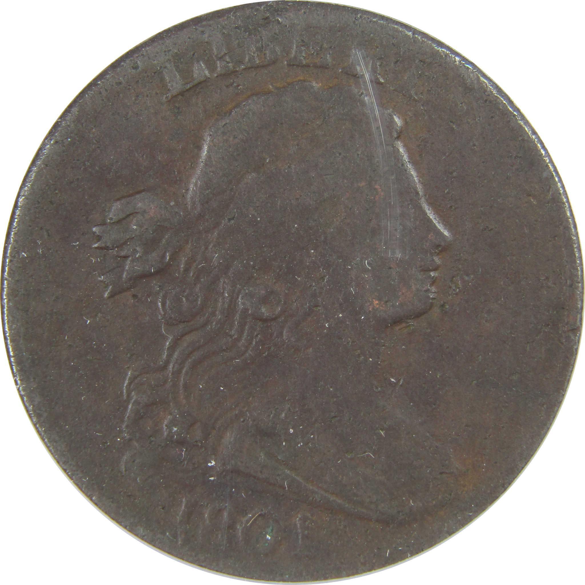 1801 Draped Bust Large Cent F 15 Details ANACS SKU:CPC1192