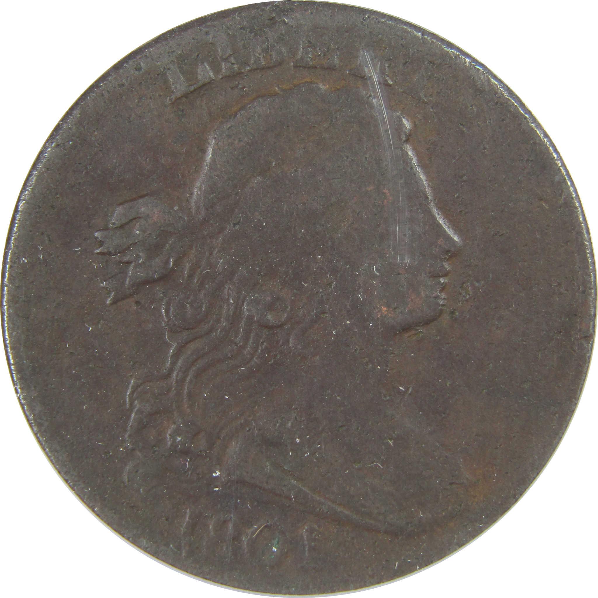 1801 Draped Bust Large Cent F 15 Details ANACS SKU:CPC1192