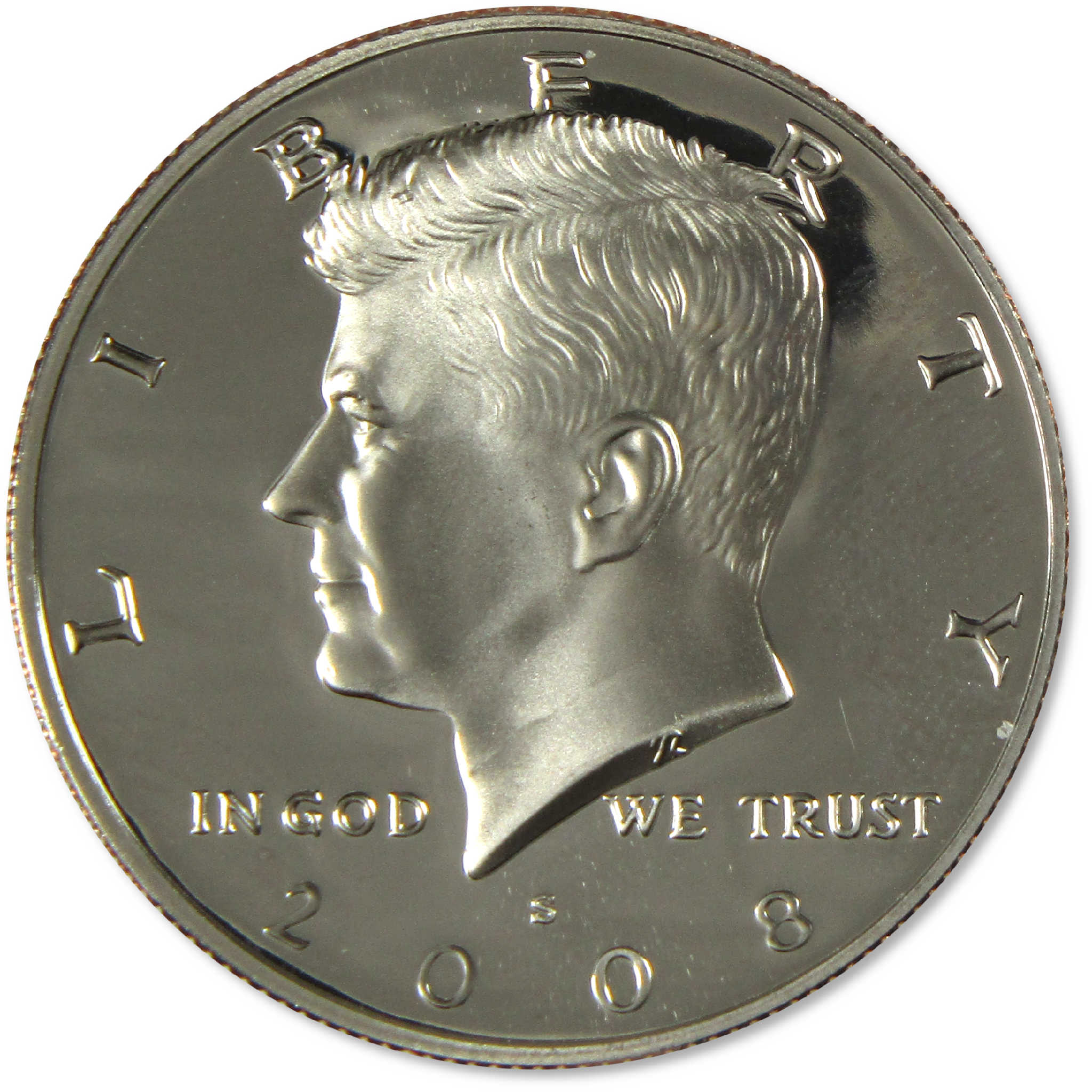 2008 S Kennedy Clad Half Dollar Proof 50c Coin Collectible
