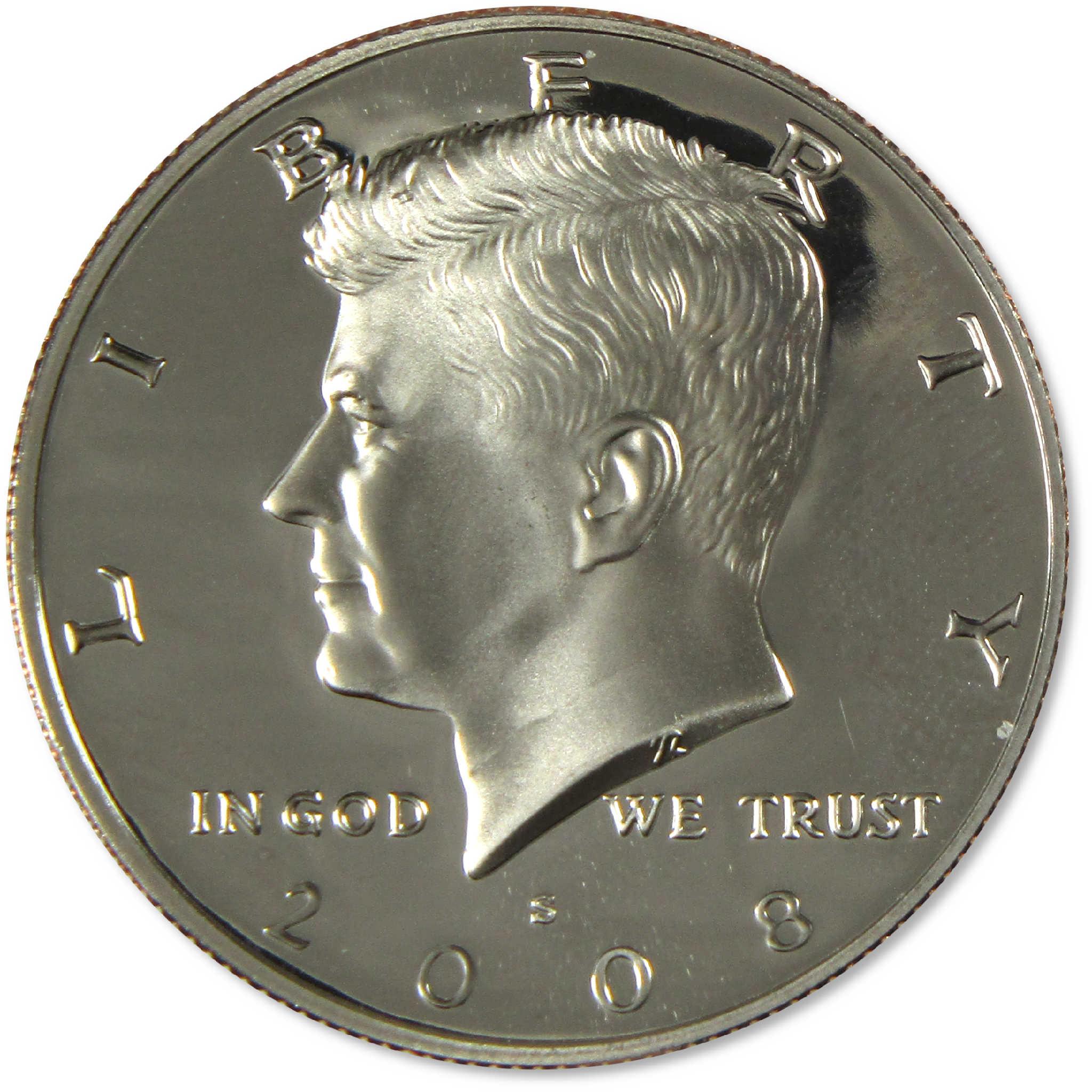 2008 S Kennedy Clad Half Dollar Proof 50c Coin Collectible