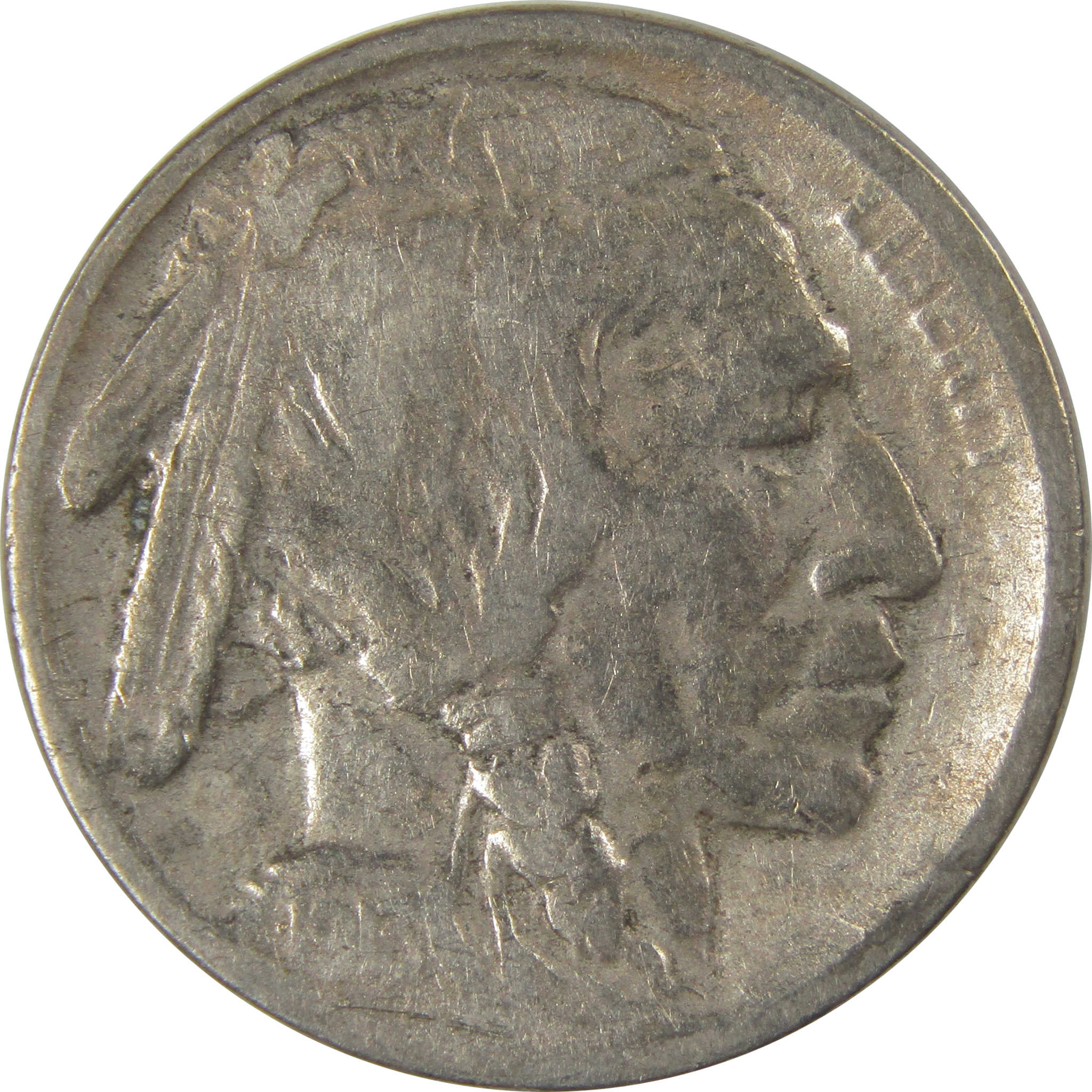 1913 S Type 1 Indian Head Buffalo Nickel F Fine Details SKU:I22909