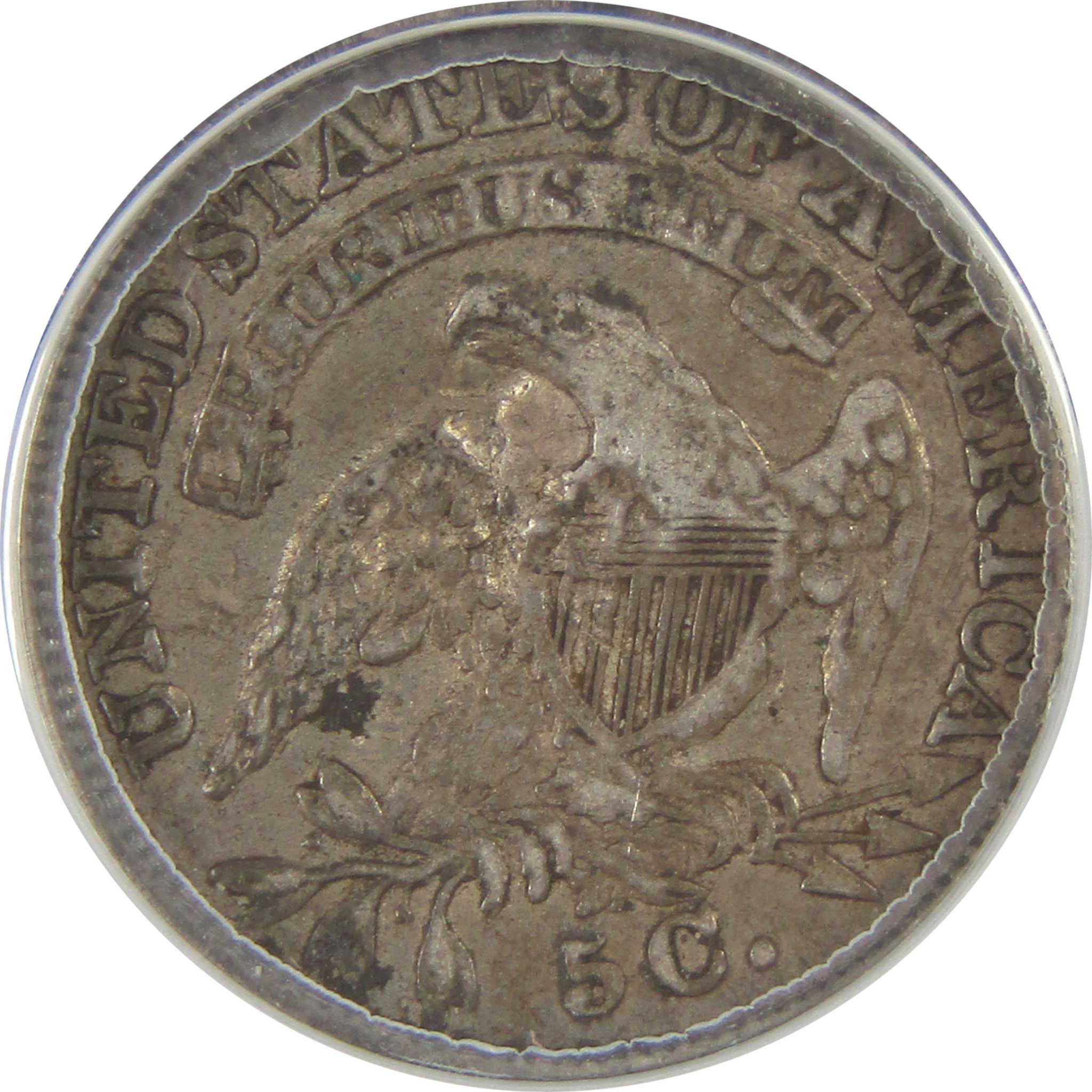 1835 Sm Date 5C Capped Bust Half Dime VF 20 Details ANACS SKU:I20107