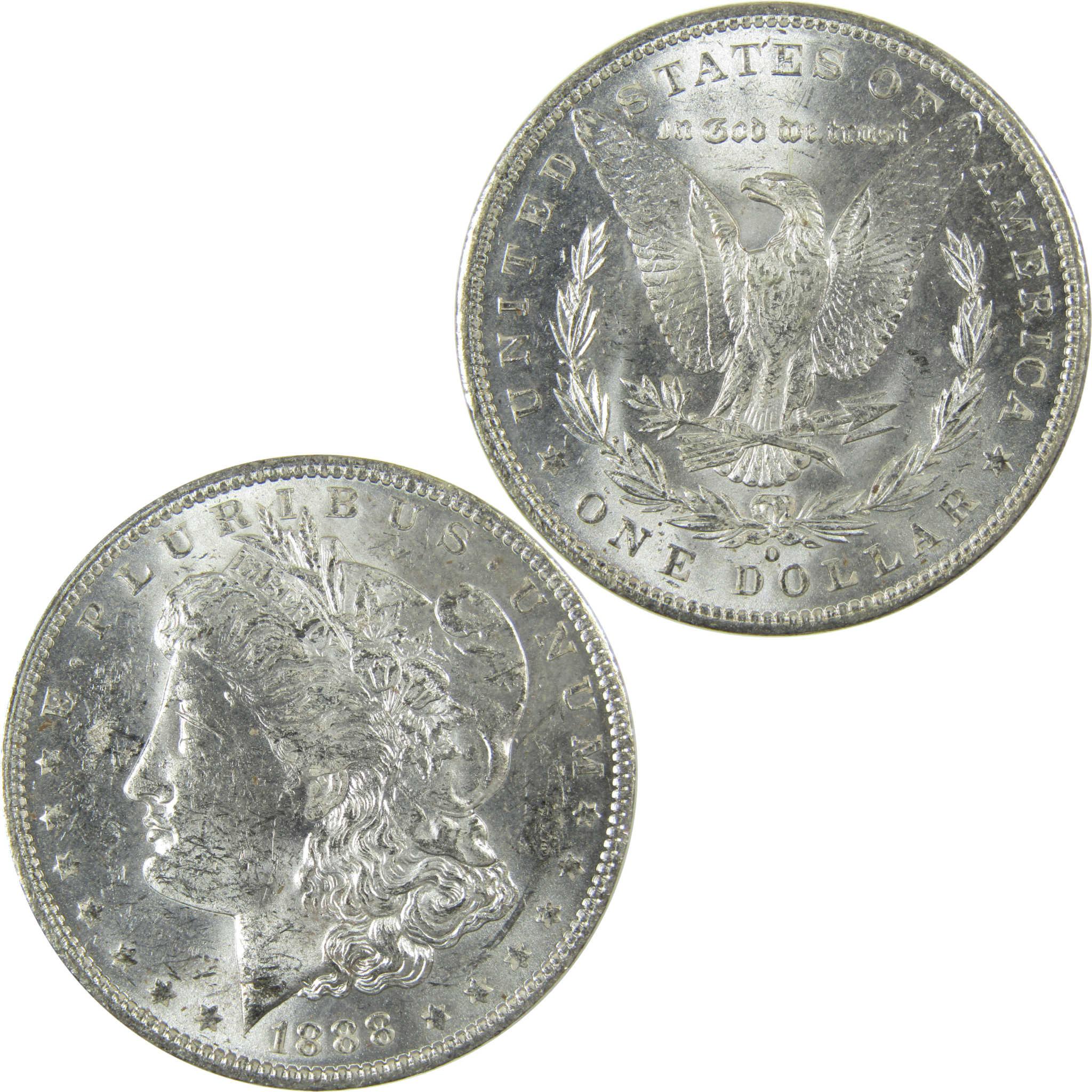 1888 O Morgan Silver Dollar Uncirculated Mint State $1 Coin SKU:I27684 - Morgan coin - Morgan silver dollar - Morgan silver dollar for sale - Profile Coins & Collectibles