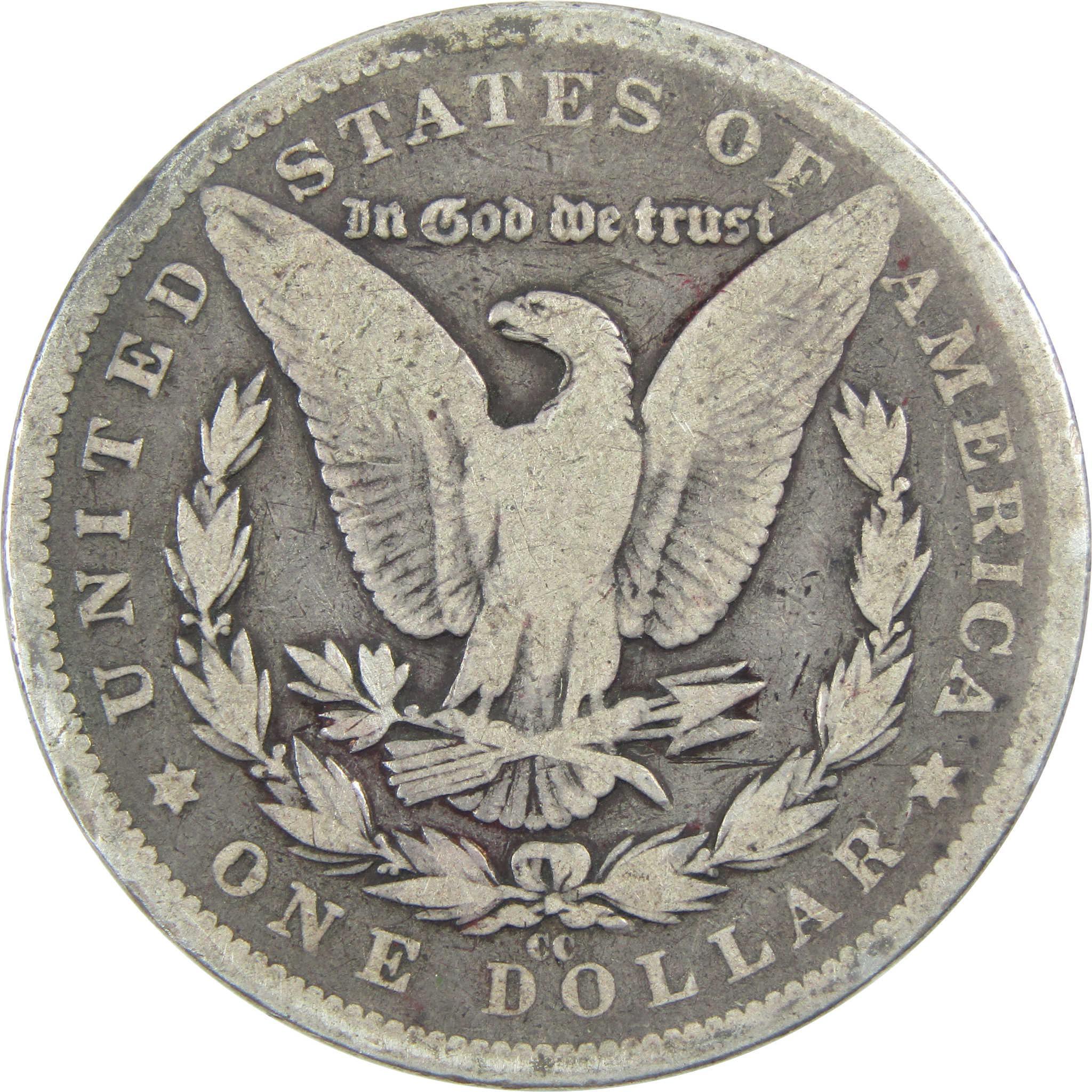 1893 CC Morgan Dollar VG Very Good Silver $1 Coin SKU:I13119 - Morgan coin - Morgan silver dollar - Morgan silver dollar for sale - Profile Coins & Collectibles