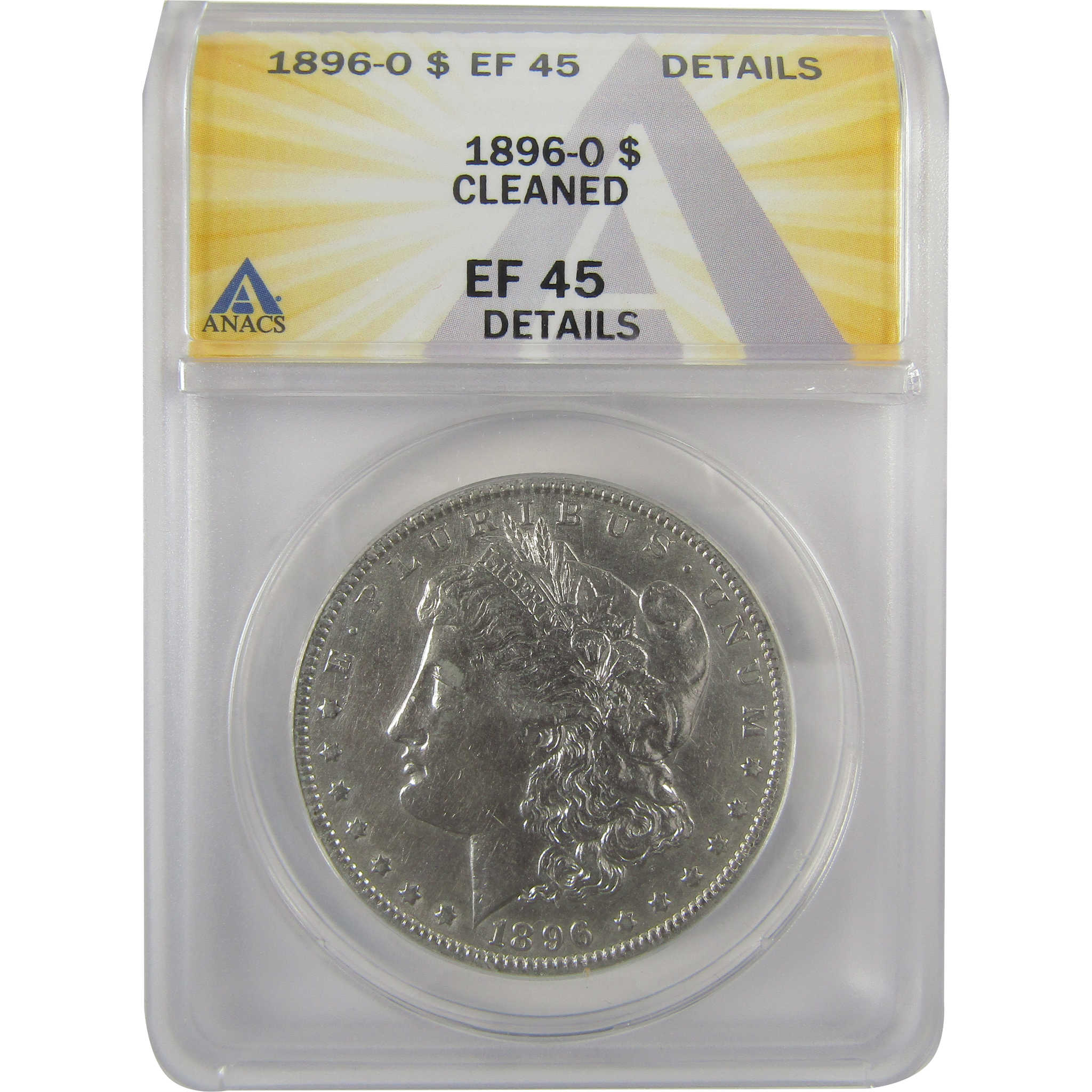 1896 O Morgan Dollar EF 45 Details ANACS Silver $1 Coin SKU:I19023 - Morgan coin - Morgan silver dollar - Morgan silver dollar for sale - Profile Coins & Collectibles