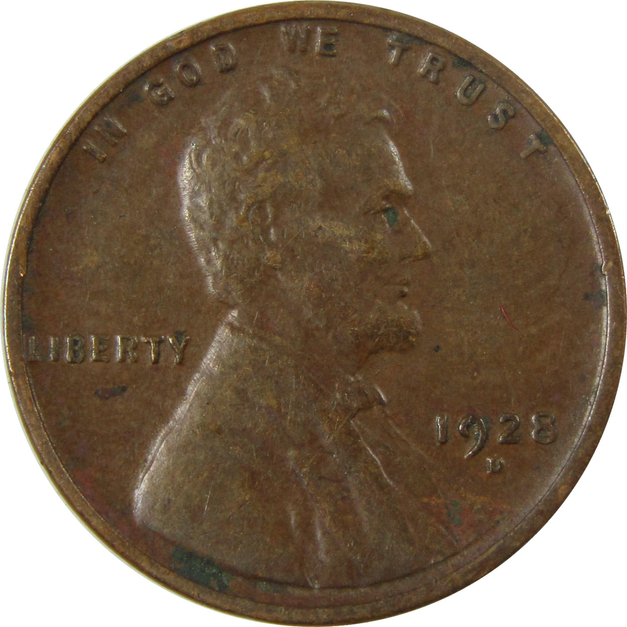 1928 D Lincoln Wheat Cent VF Very Fine Penny 1c Coin SKU:I27582