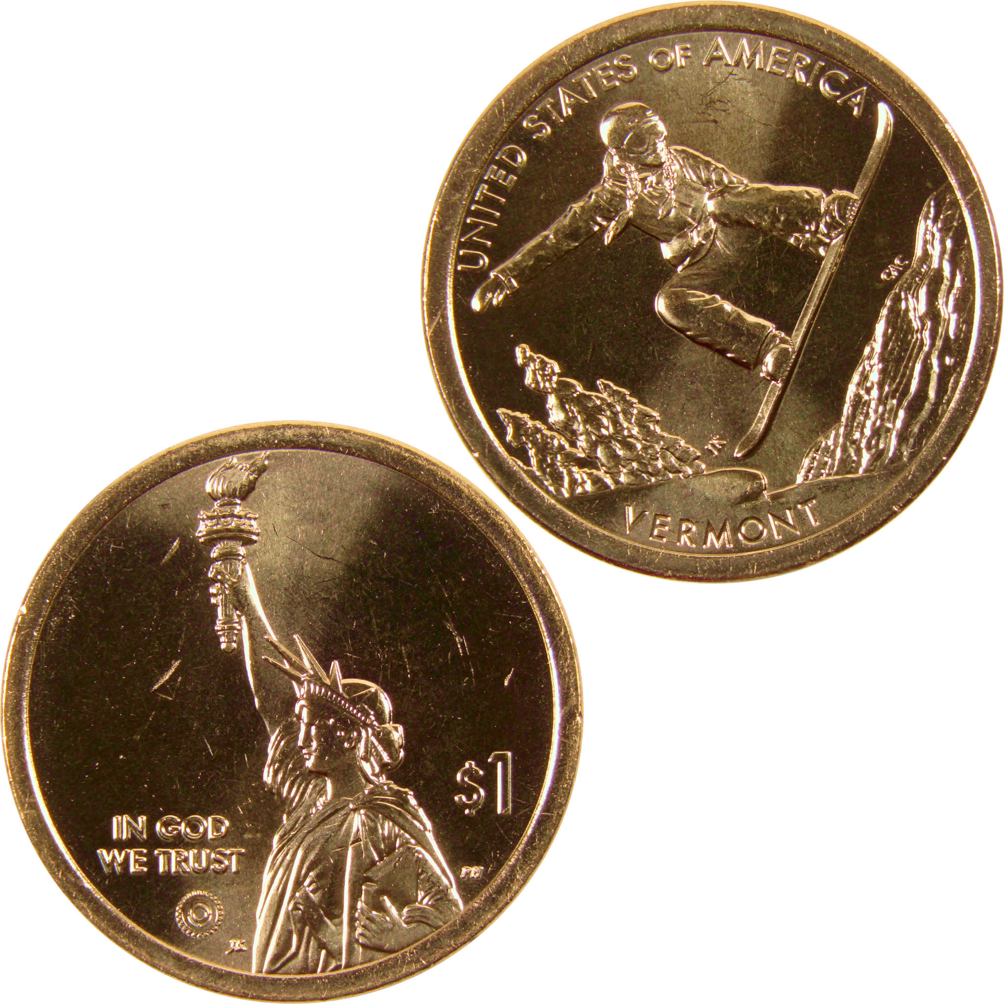 2022 D Snowboarding American Innovation Dollar BU Uncirculated $1 Coin