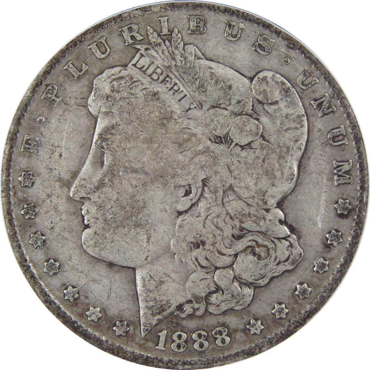 1888 O Hot Lips Morgan Silver Dollar VG 8 ICG $1 Coin SKU:I29067 - Morgan coin - Morgan silver dollar - Morgan silver dollar for sale - Profile Coins & Collectibles