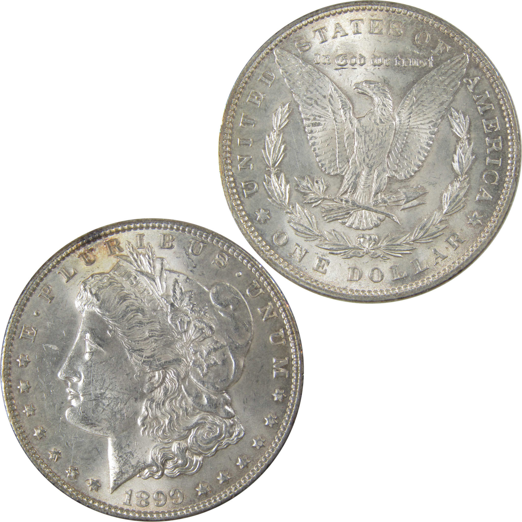 1899 Morgan Dollar Uncirculated Mint State Silver $1 Coin SKU:I23779 - Morgan coin - Morgan silver dollar - Morgan silver dollar for sale - Profile Coins & Collectibles