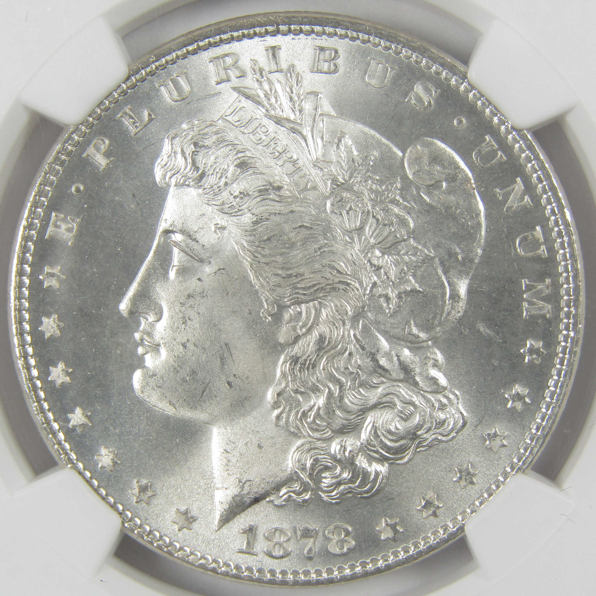1878 7TF Rev 78 Morgan Silver Dollar MS 65+ NGC Uncirculated $1 Coin - Morgan coin - Morgan silver dollar - Morgan silver dollar for sale - Profile Coins & Collectibles