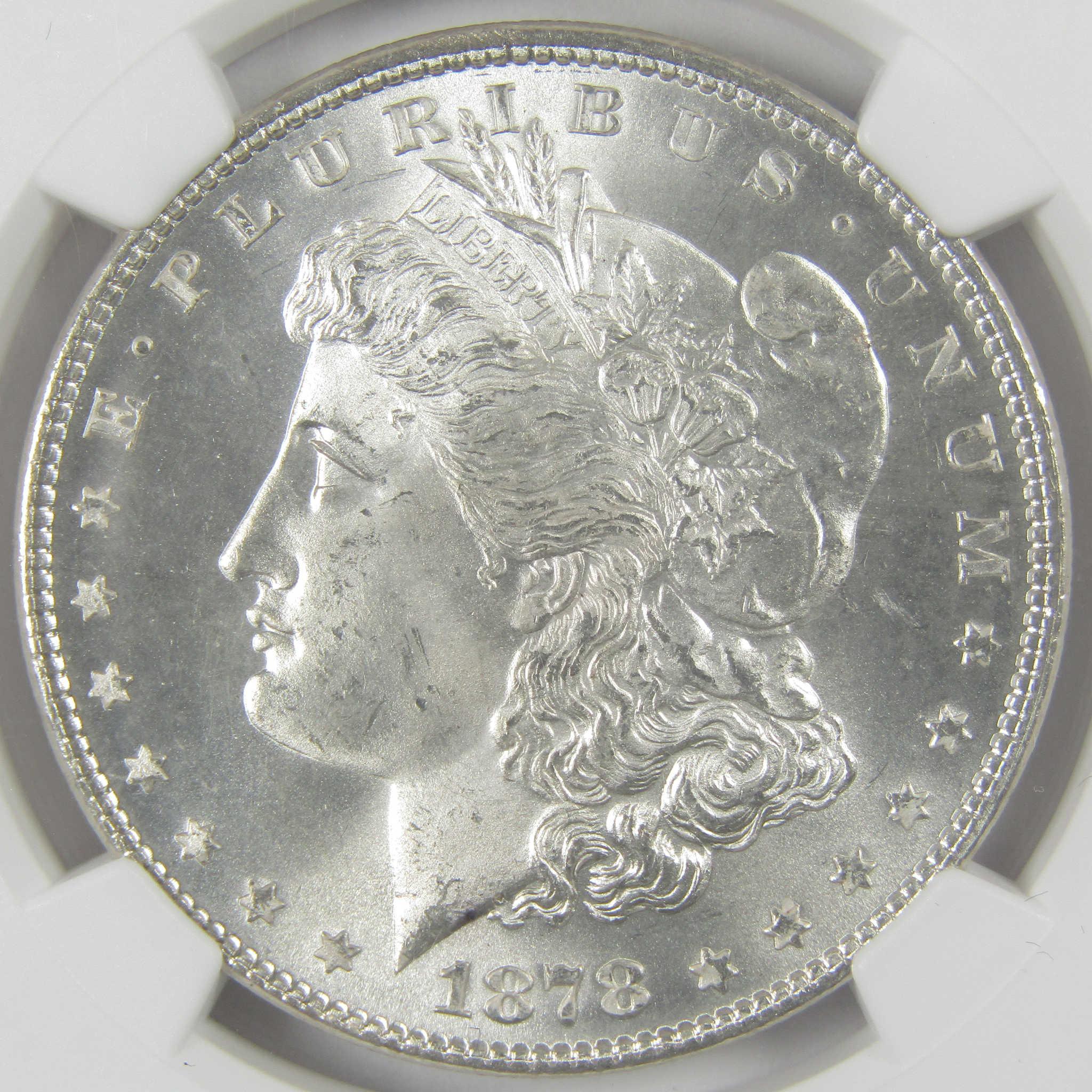 1878 7TF Rev 78 Morgan Silver Dollar MS 65+ NGC Uncirculated $1 Coin - Morgan coin - Morgan silver dollar - Morgan silver dollar for sale - Profile Coins & Collectibles
