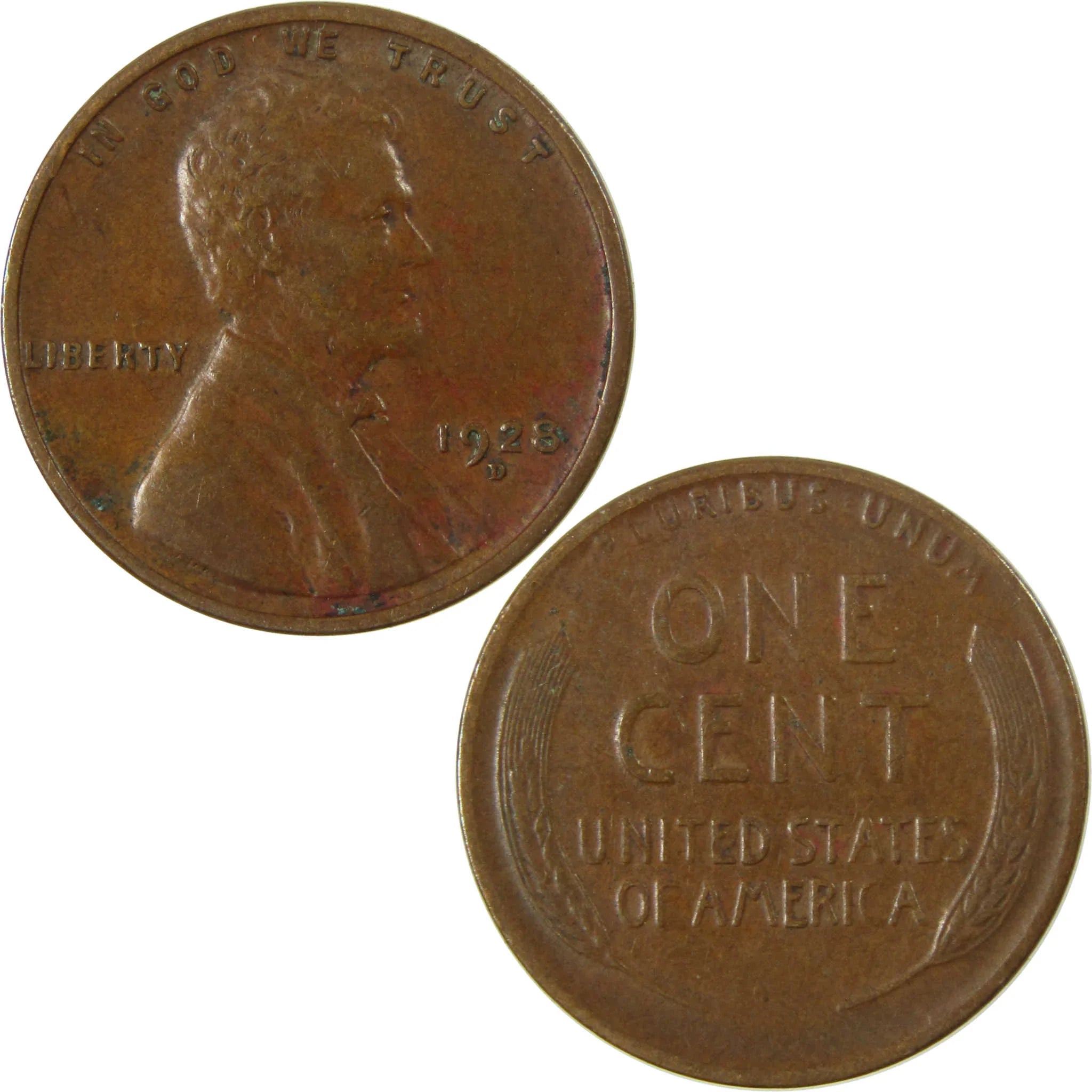 1928 D Lincoln Wheat Cent VF Very Fine Penny 1c Coin SKU:I27590