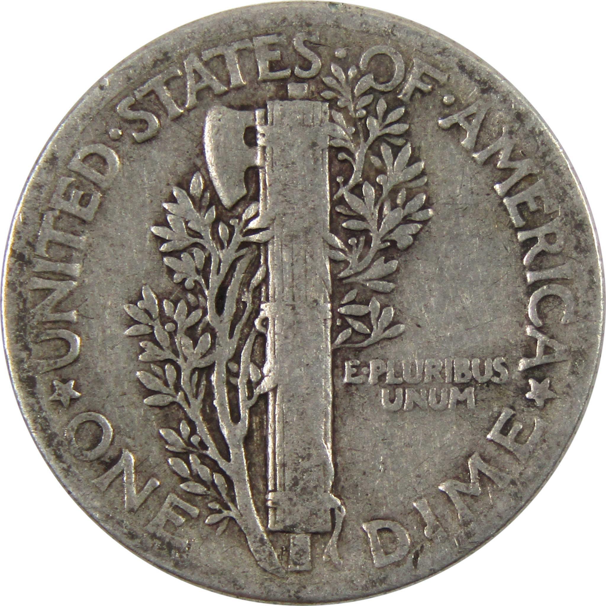 1943 Mercury Dime AG About Good 90% Silver 10c Coin