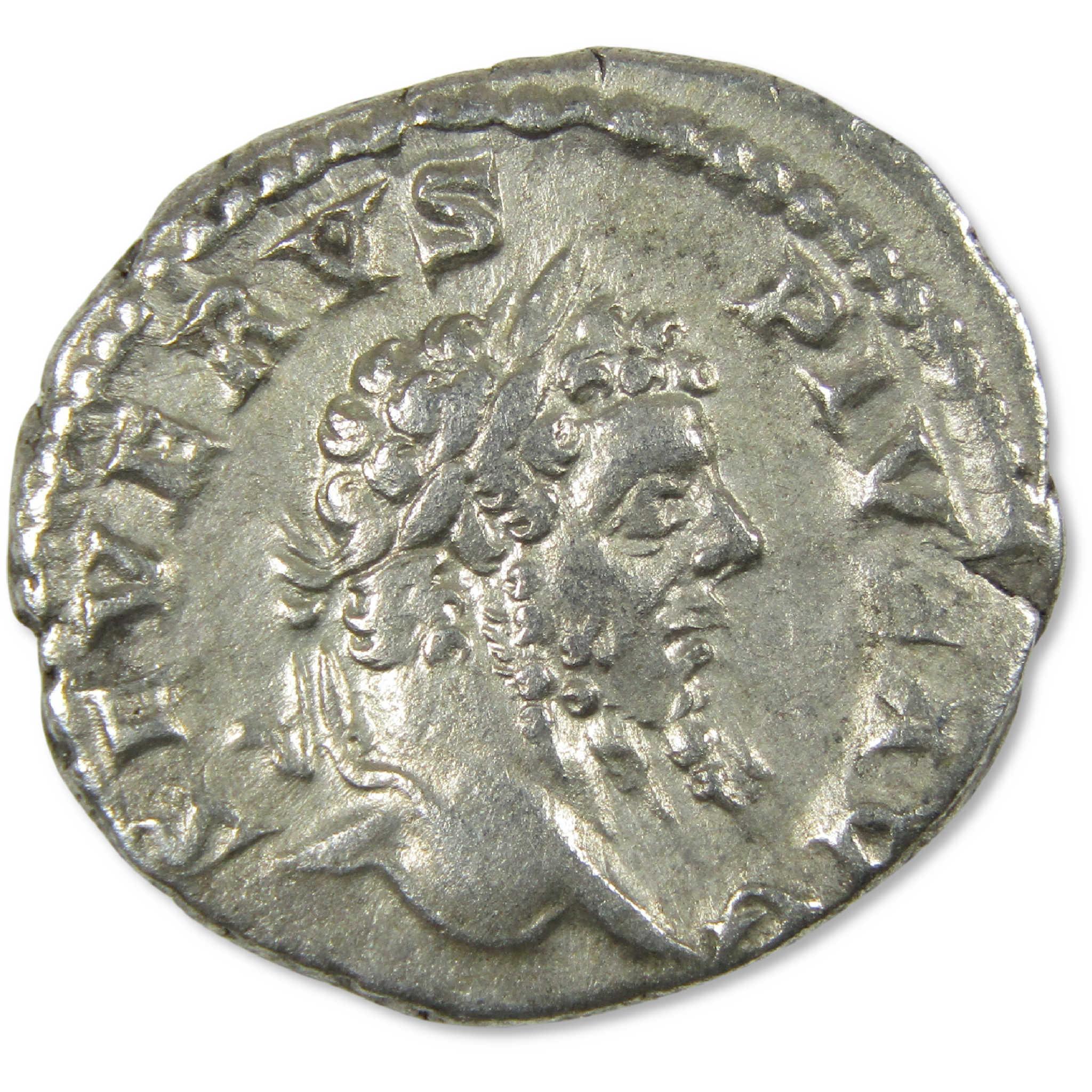 193-211 AD Septimius Severus Roman Empire Silver Denarius VF Ancient