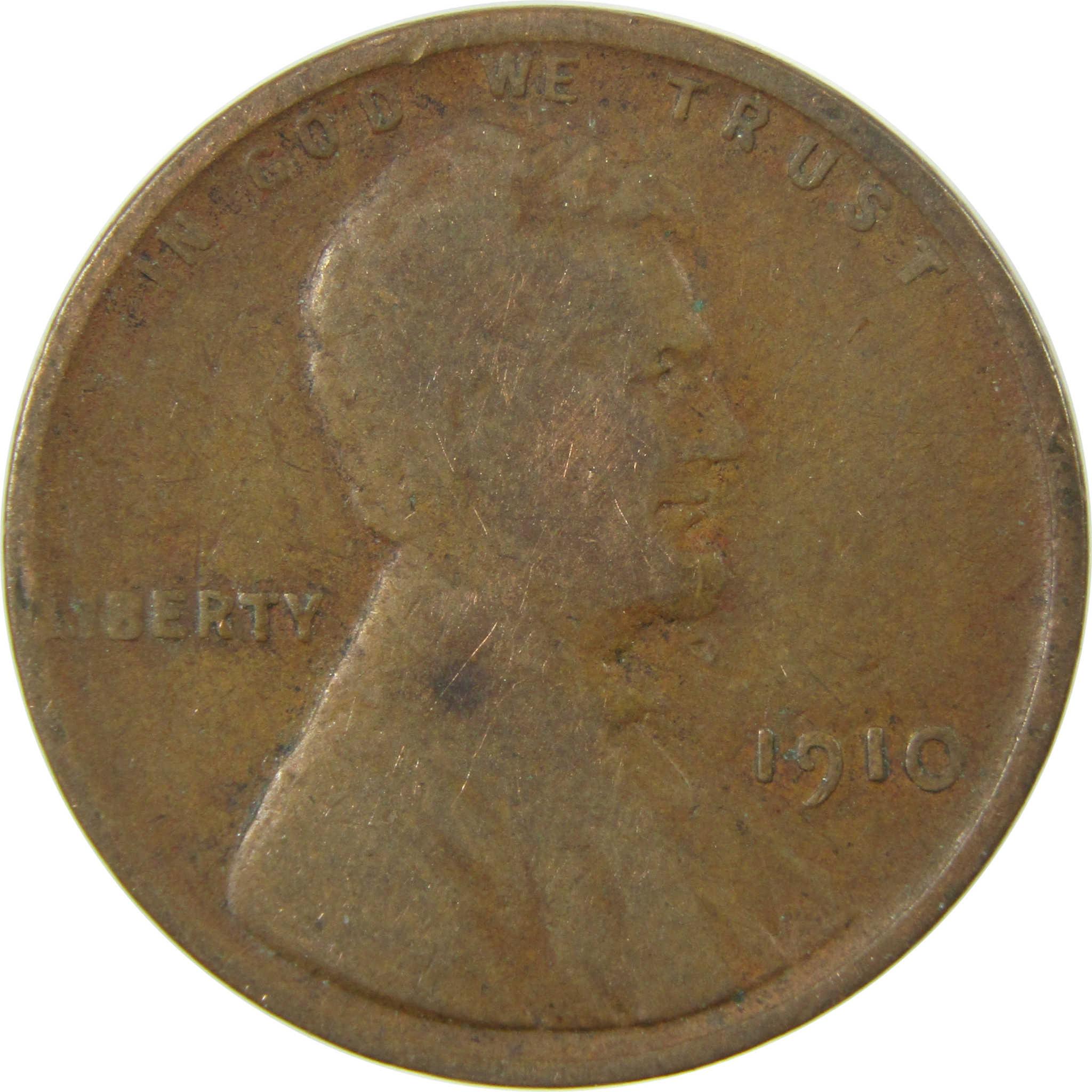 1910 Lincoln Wheat Cent VG Very Good Penny 1c Coin SKU:I26692
