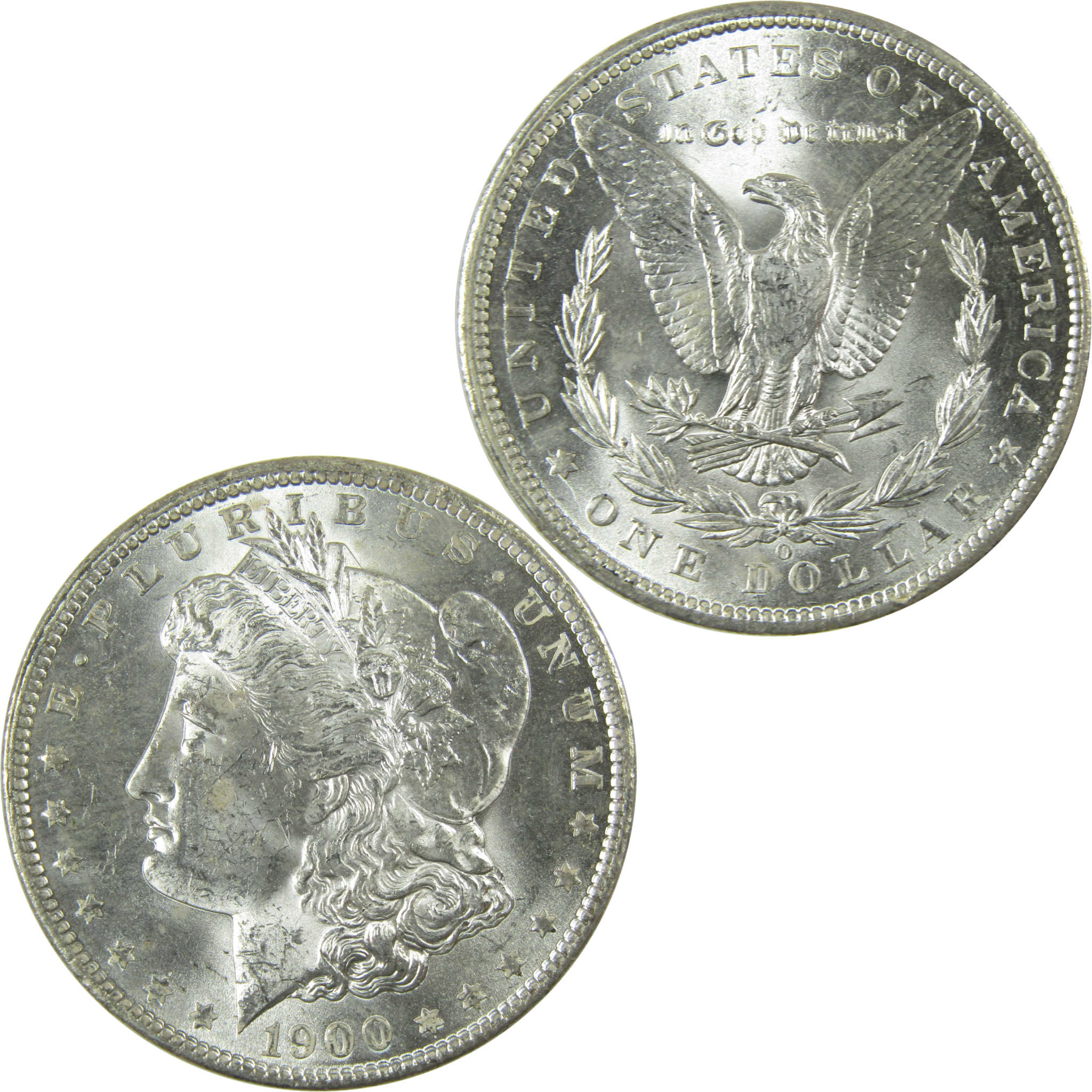 1900 O Morgan Silver Dollar Uncirculated Mint State $1 Coin SKU:I27774