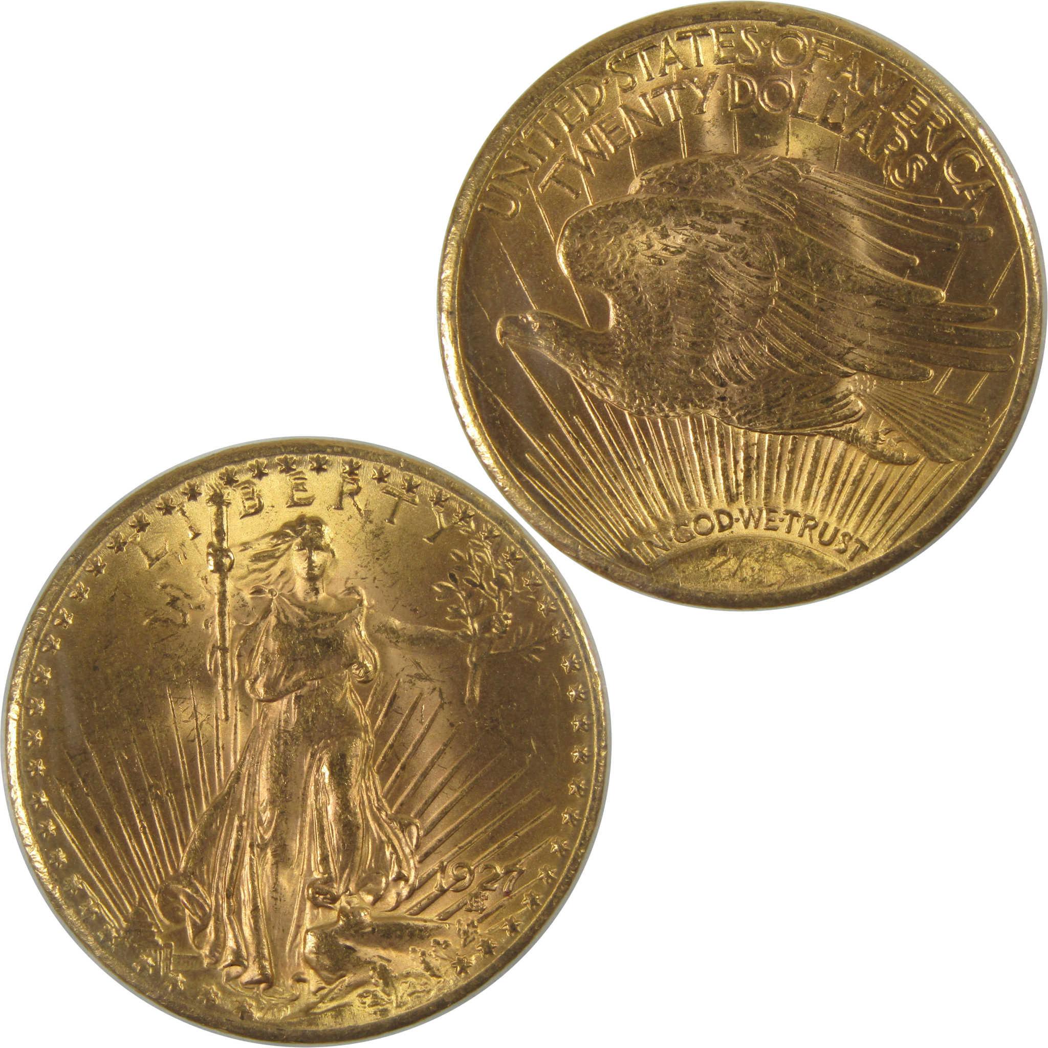 1927 Saint-Gaudens Double Eagle Uncirculated Gold $20 Coin