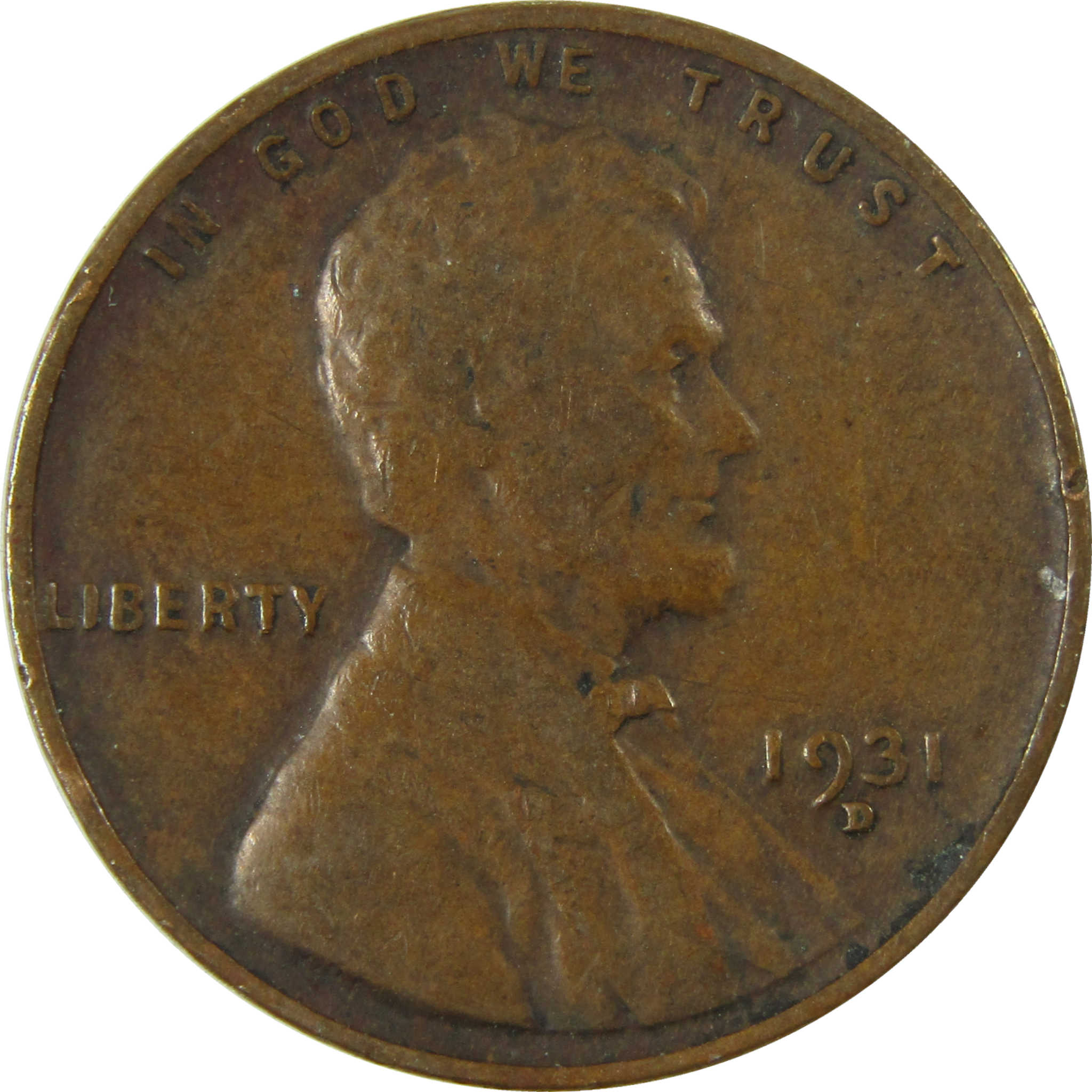 1931 D Lincoln Wheat Cent XF EF Extremely Fine Penny SKU:I27133