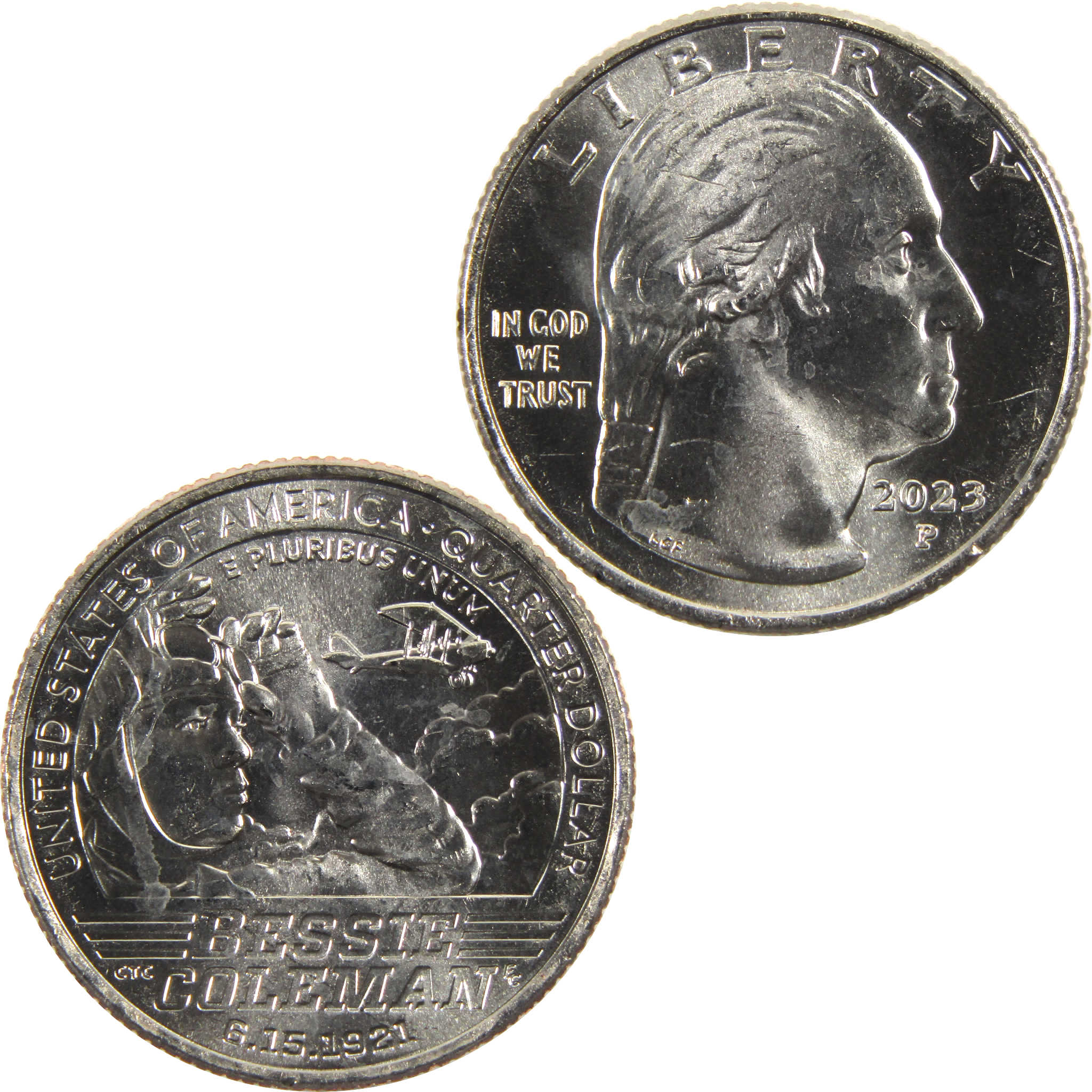 2023 P Bessie Coleman American Women Quarter BU Uncirculated Clad Coin