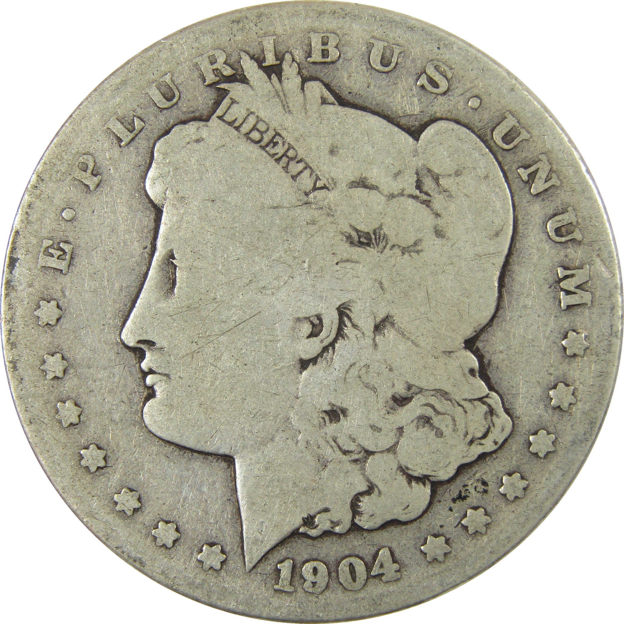 1904 S Morgan Silver Dollar G Good $1 Coin Collectible SKU:CP1639