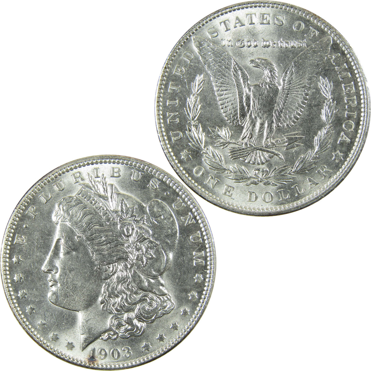 1903 Morgan Silver Dollar Uncirculated Mint State $1 Coin SKU:CP1680