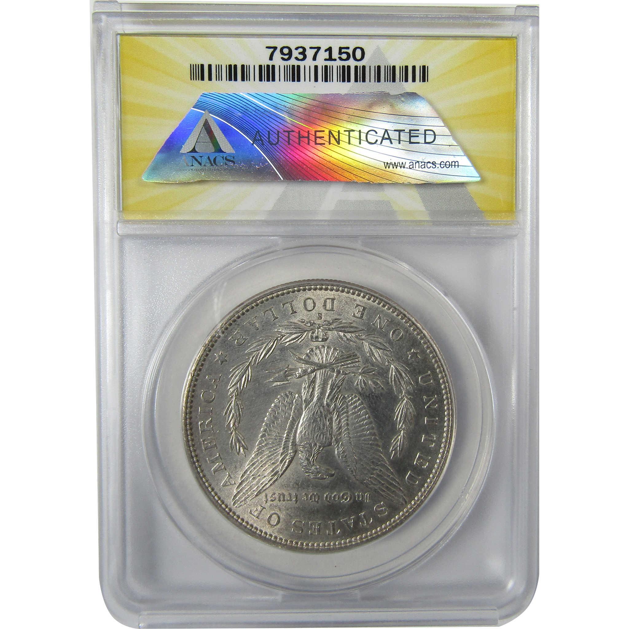 1891 S Morgan Silver Dollar MS 60 ANACS Uncirculated SKU:I27953 - Morgan coin - Morgan silver dollar - Morgan silver dollar for sale - Profile Coins & Collectibles