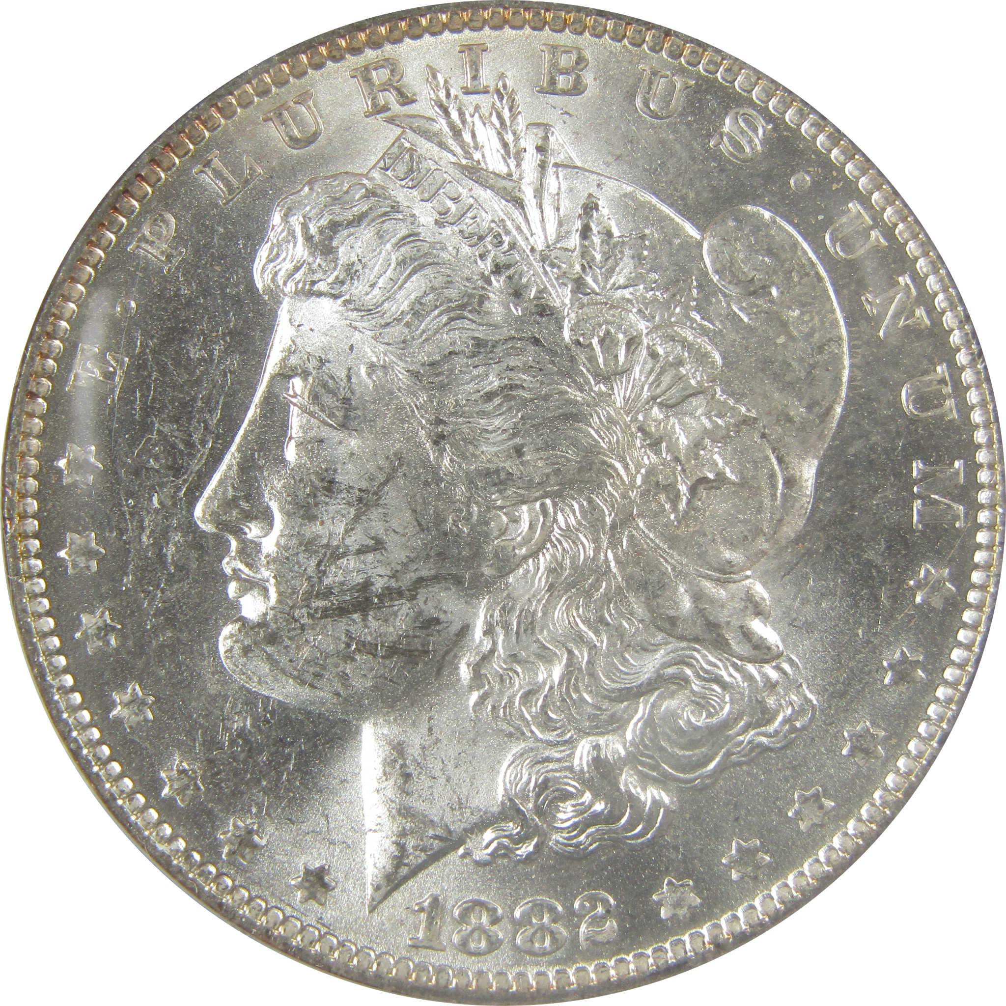 1882 O/S VAM-4 Recessed Top 100 Morgan Dollar MS 61 ANACS SKU:I21933 - Morgan coin - Morgan silver dollar - Morgan silver dollar for sale - Profile Coins & Collectibles