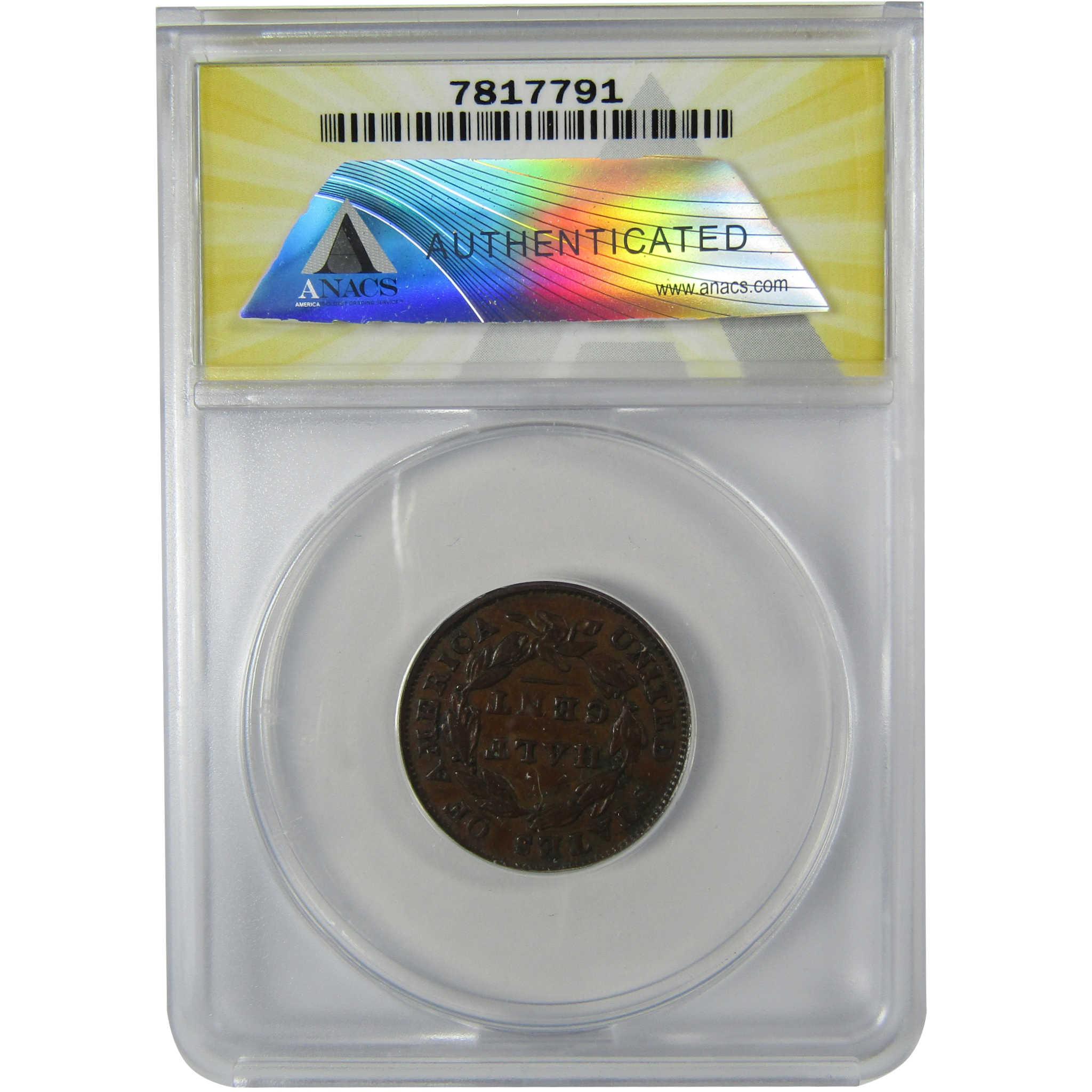 1834 Classic Head Copper Half Cent VF 35 Details ANACS Penny SKU:CP786