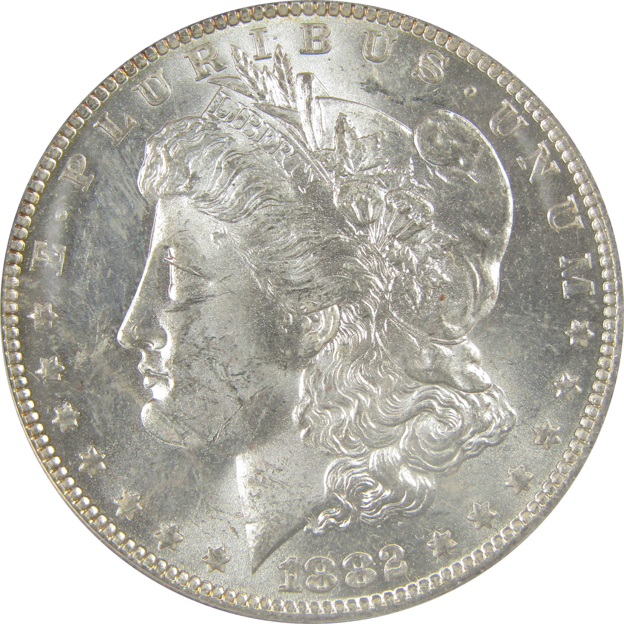 1882 O/S VAM-4 Recessed Top 100 Morgan Dollar MS 63 ANACS SKU:I21939 - Morgan coin - Morgan silver dollar - Morgan silver dollar for sale - Profile Coins & Collectibles