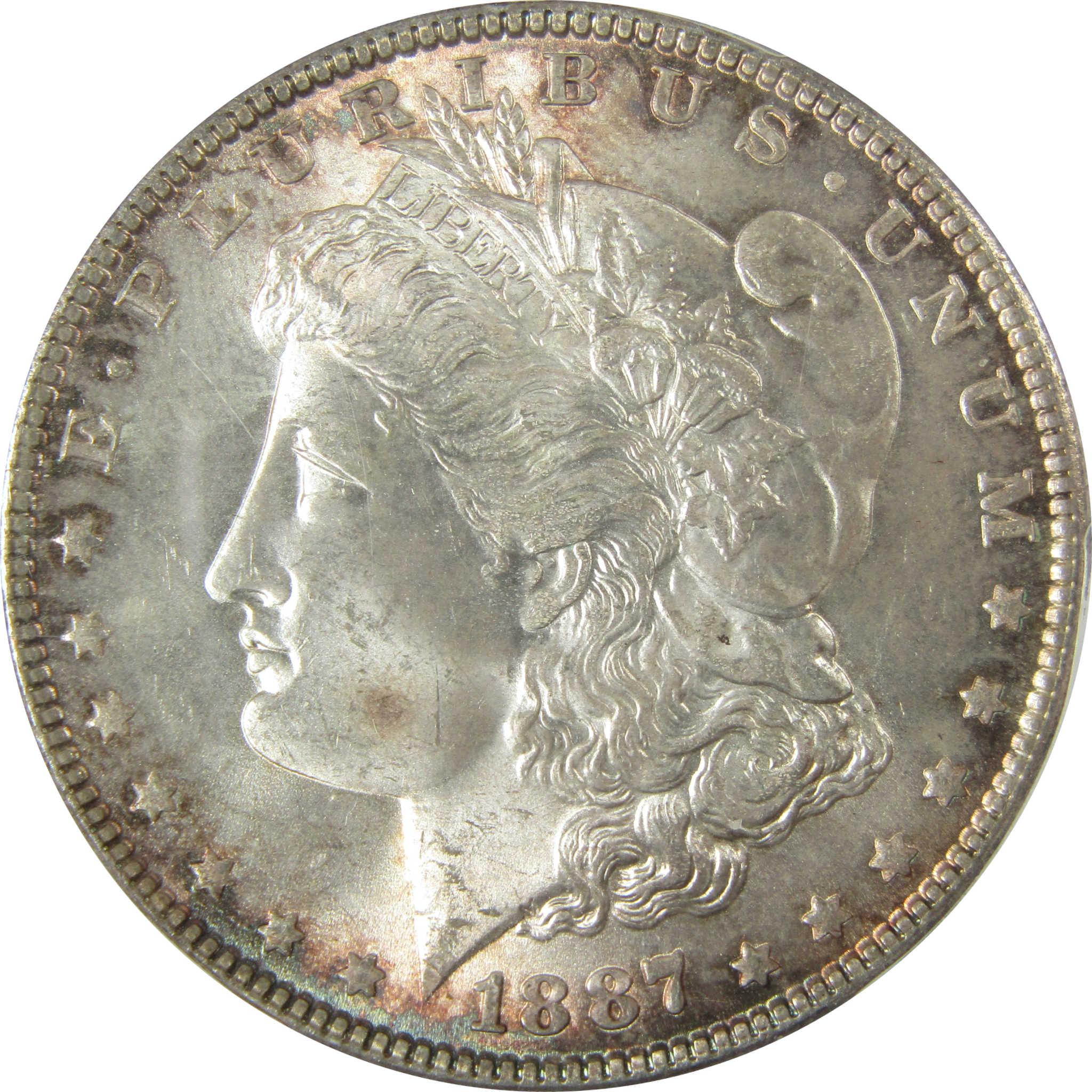 1887 Morgan Silver Dollar MS 64 PCGS Uncirculated $1 Coin SKU:CP927 - Morgan coin - Morgan silver dollar - Morgan silver dollar for sale - Profile Coins & Collectibles
