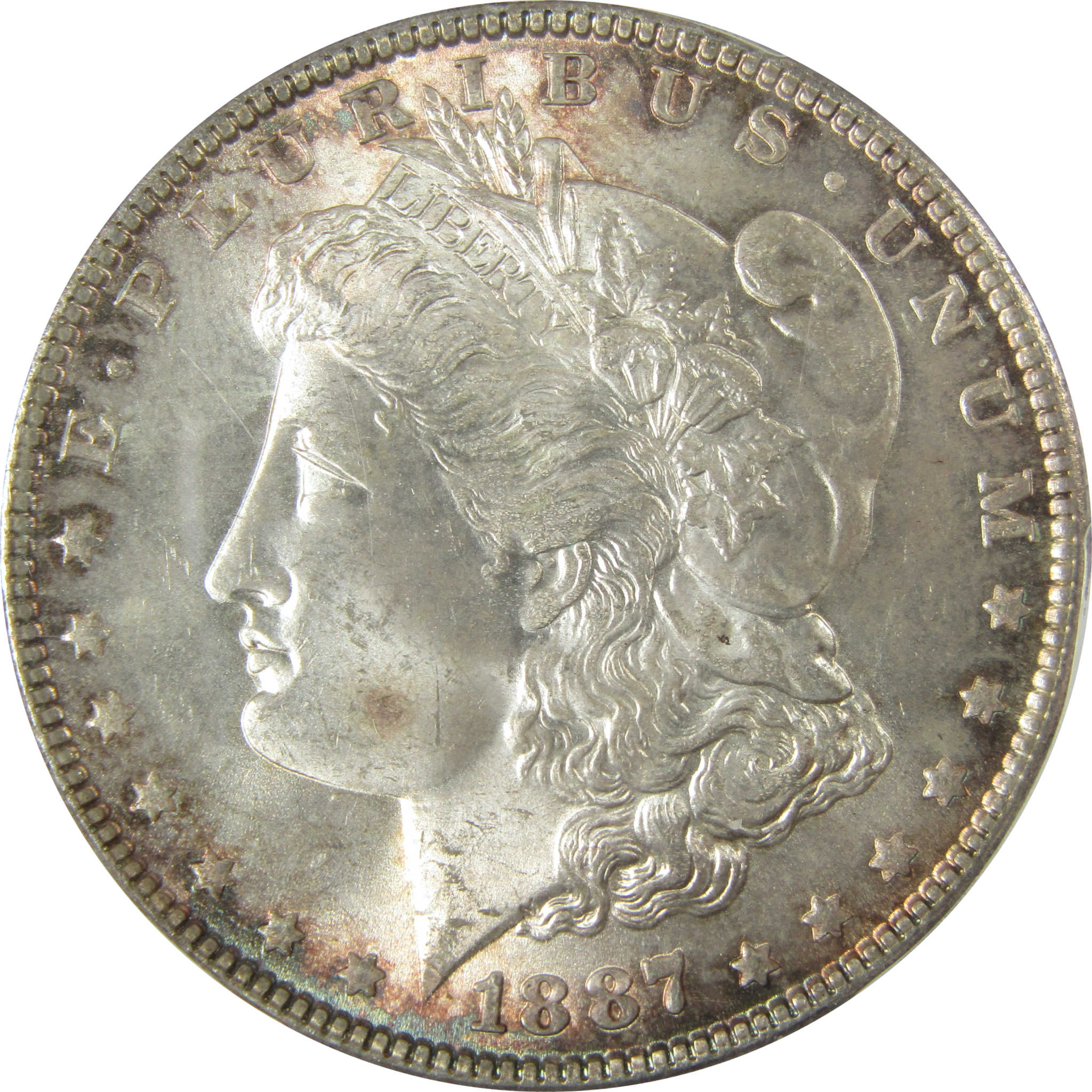 1887 Morgan Silver Dollar MS 64 PCGS Uncirculated $1 Coin SKU:CP927