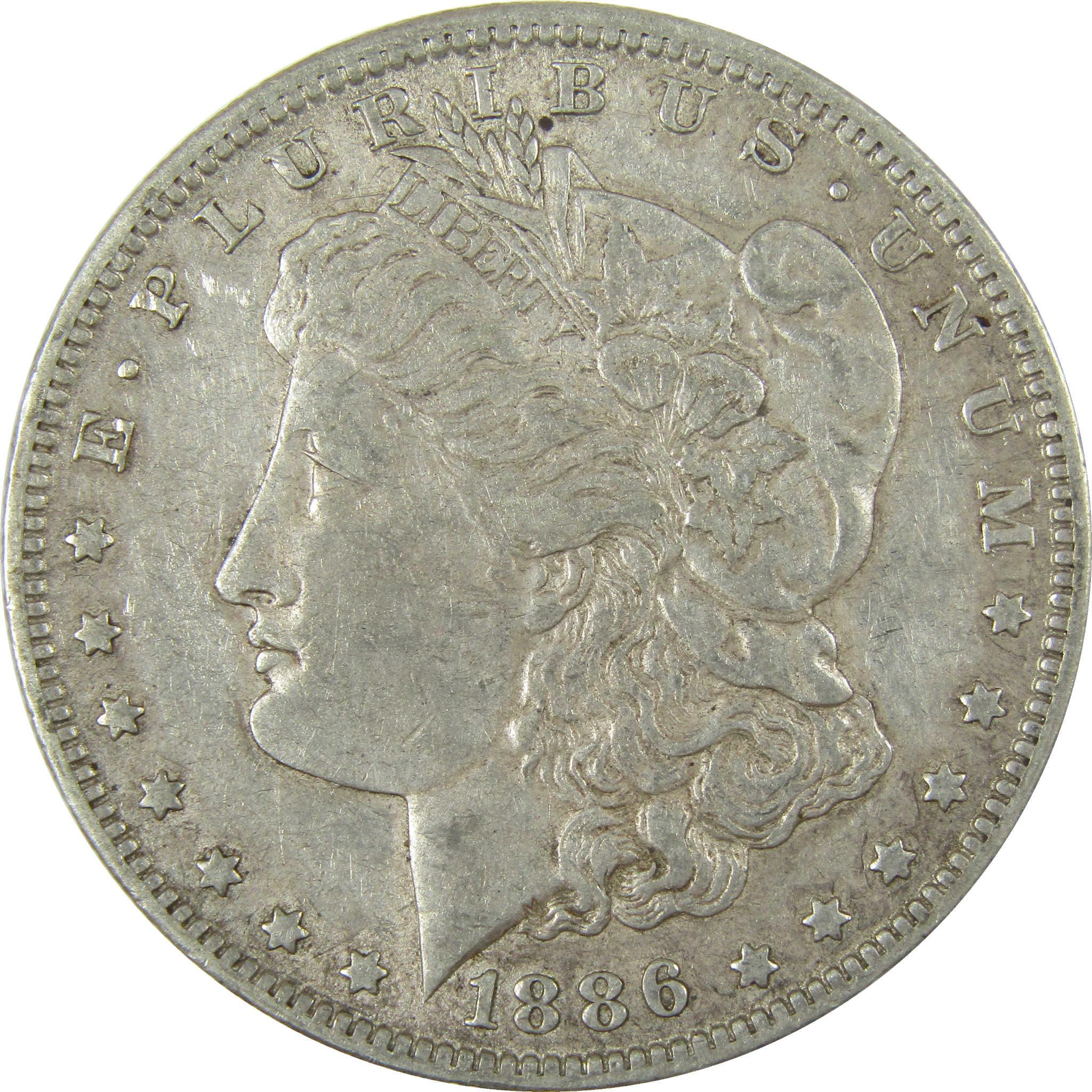1886 O Morgan Silver Dollar XF EF Extremely Fine $1 Coin SKU:I26058 - Morgan coin - Morgan silver dollar - Morgan silver dollar for sale - Profile Coins & Collectibles