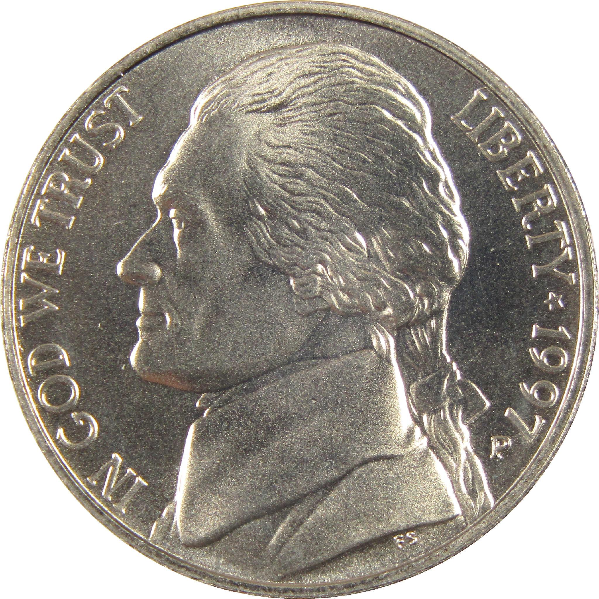 1997 P Jefferson Nickel Uncirculated 5c Coin
